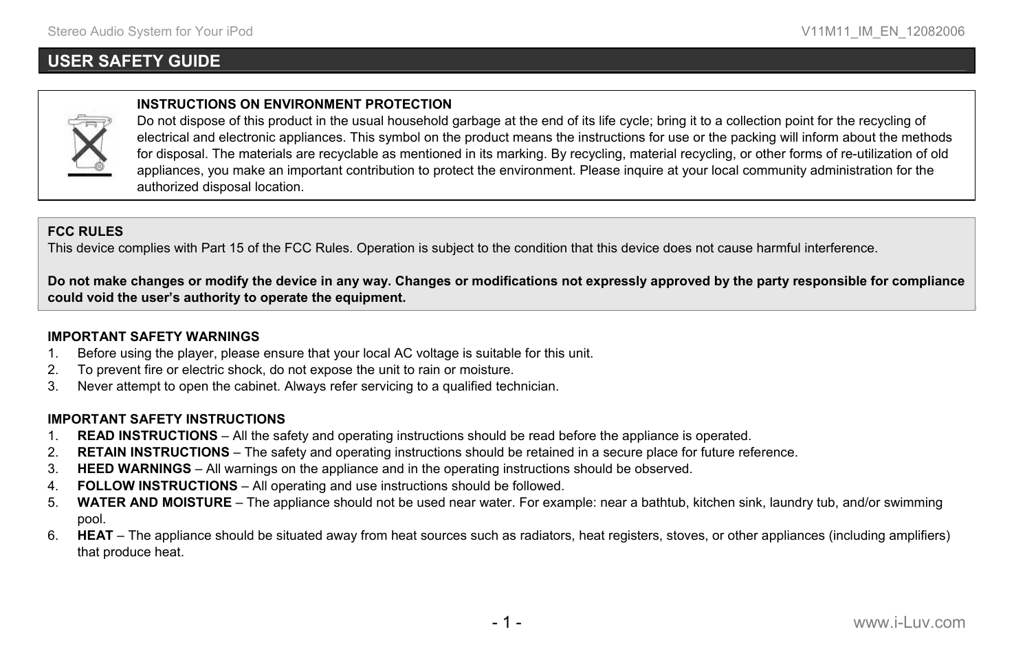 Iluv i277 User Manual | Page 2 / 29