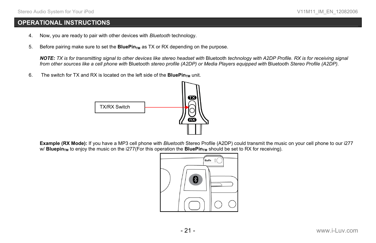 Iluv i277 User Manual | Page 22 / 29