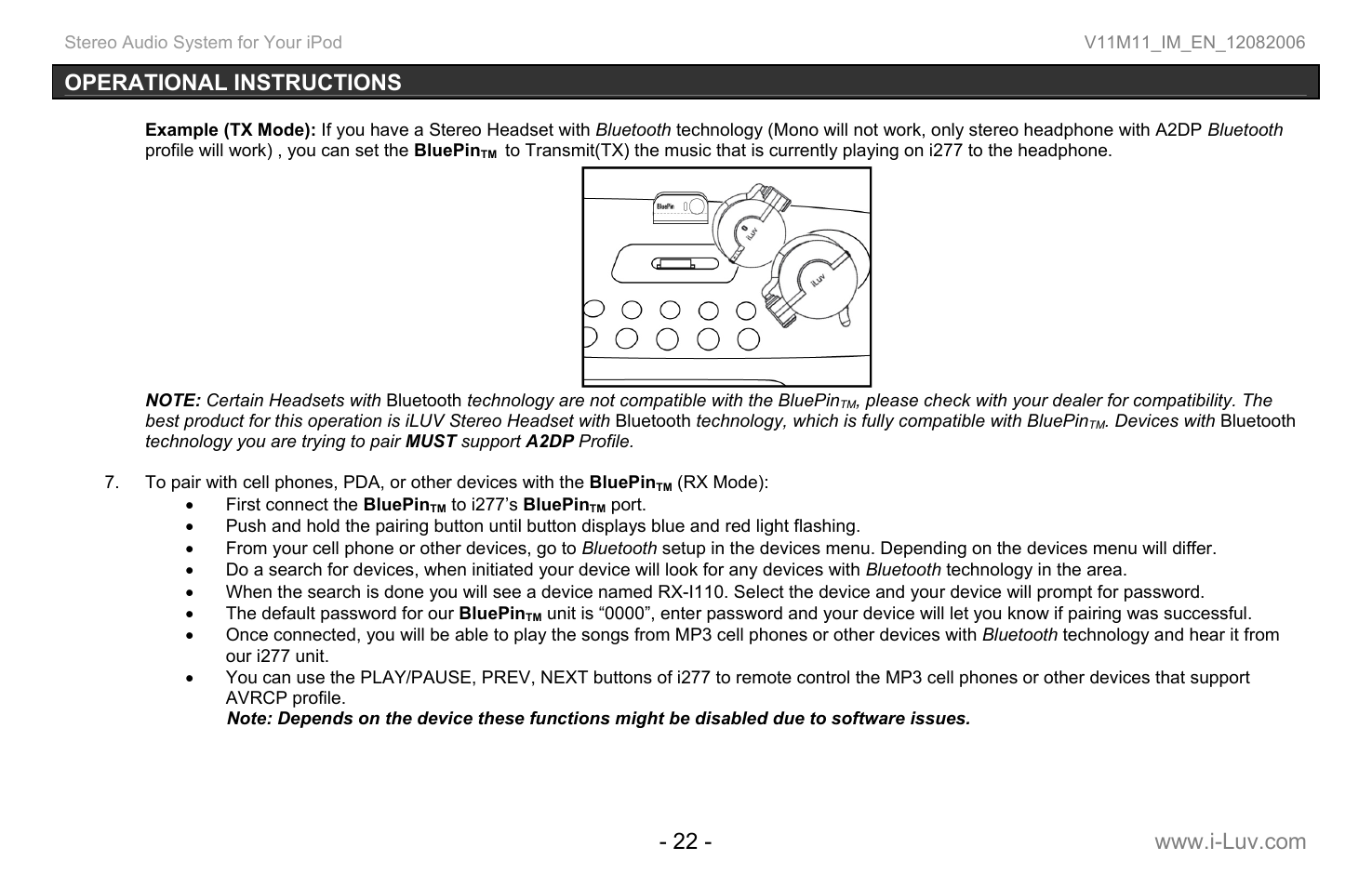 Iluv i277 User Manual | Page 23 / 29