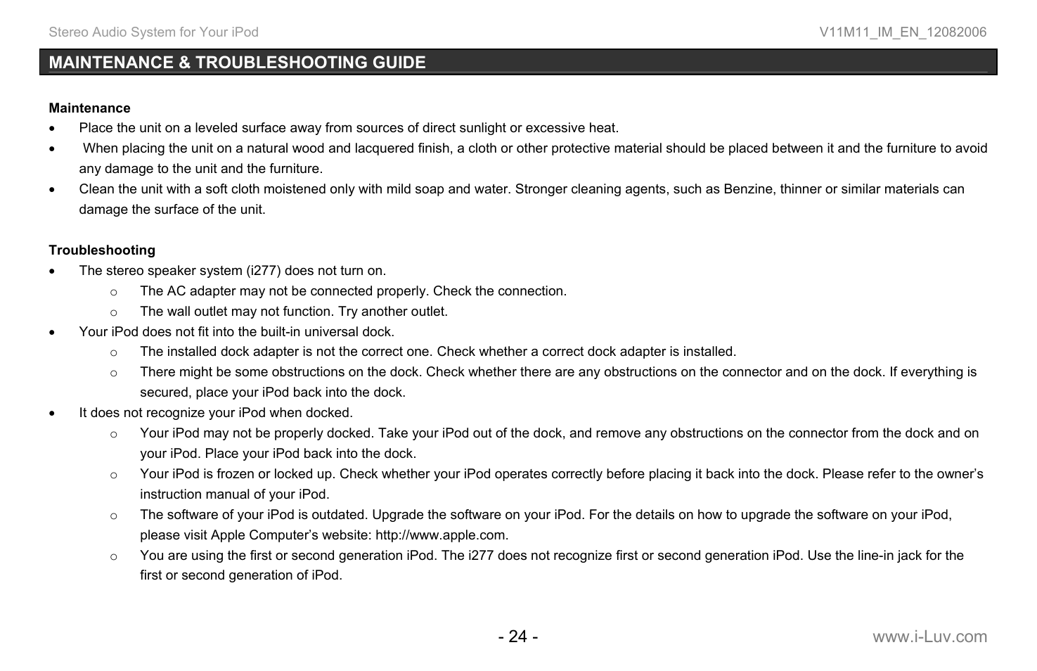 Iluv i277 User Manual | Page 25 / 29