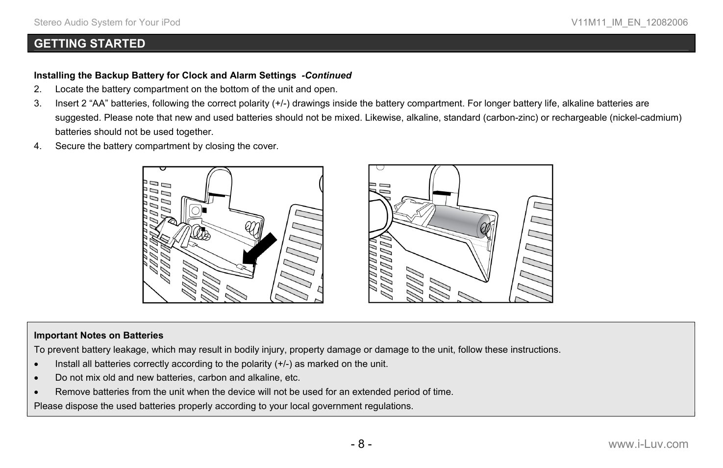 Iluv i277 User Manual | Page 9 / 29