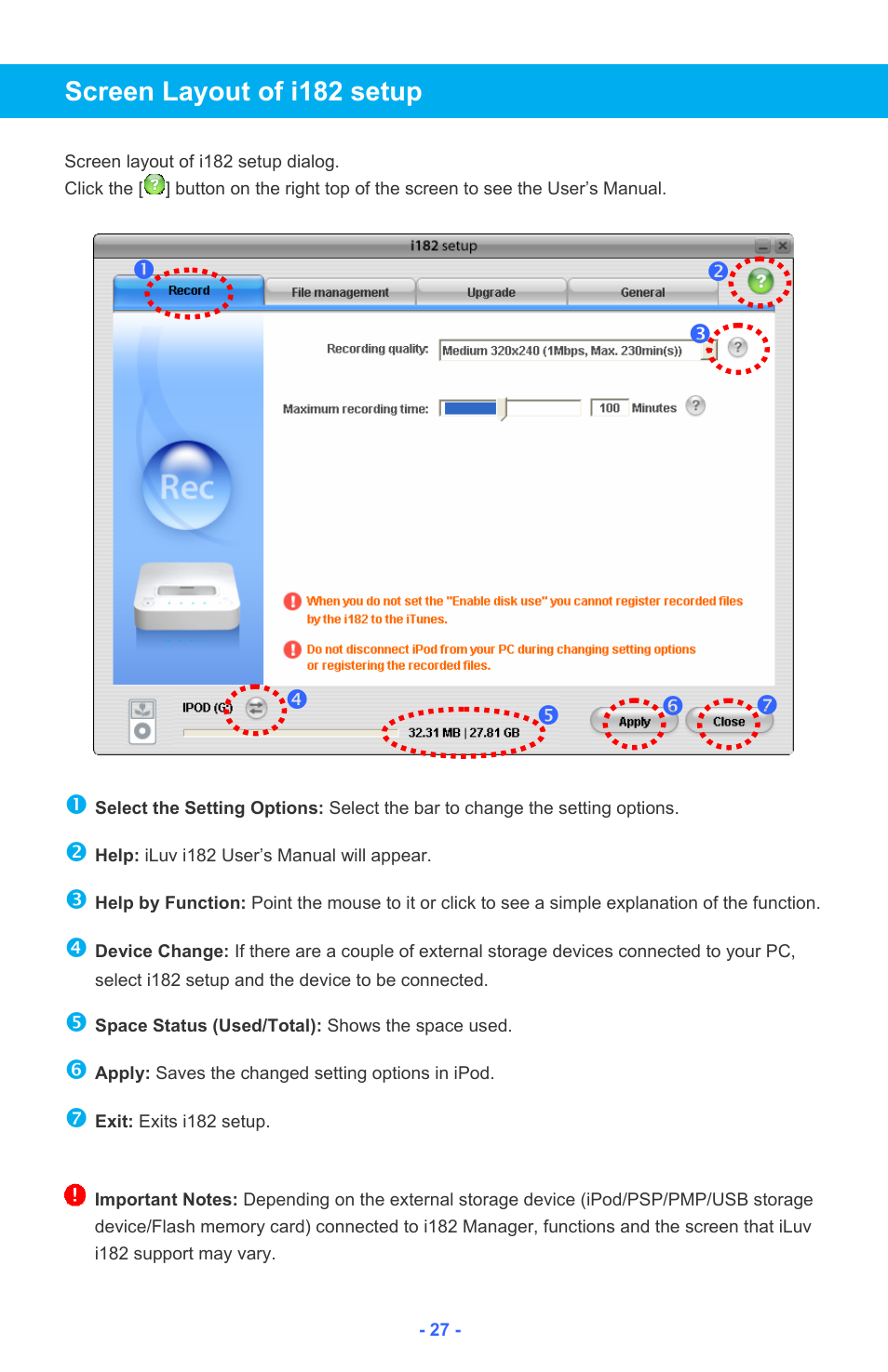 Iluv i182 User Manual | Page 28 / 41