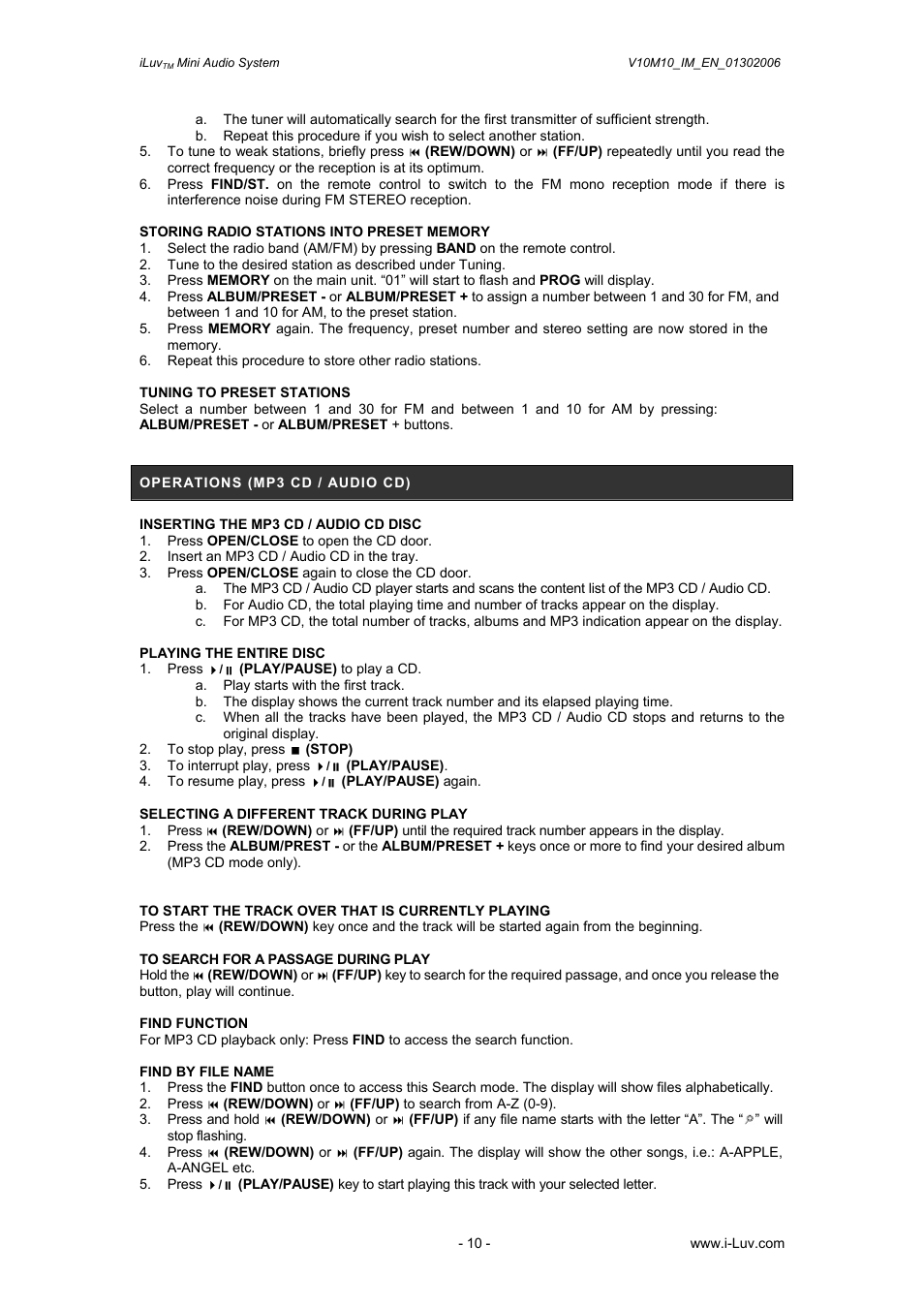 Iluv i7500 User Manual | Page 11 / 14