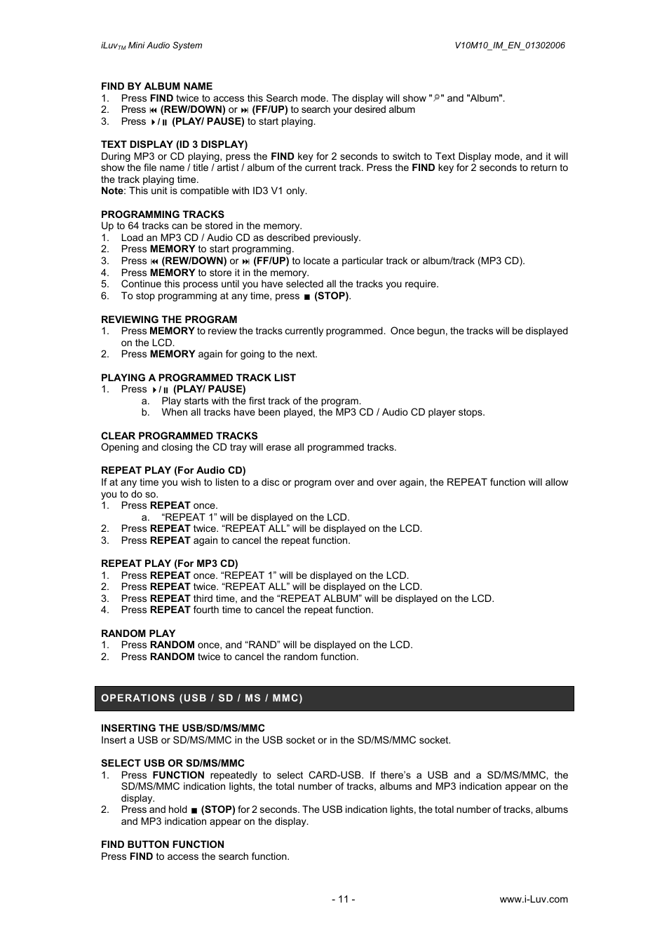 Iluv i7500 User Manual | Page 12 / 14