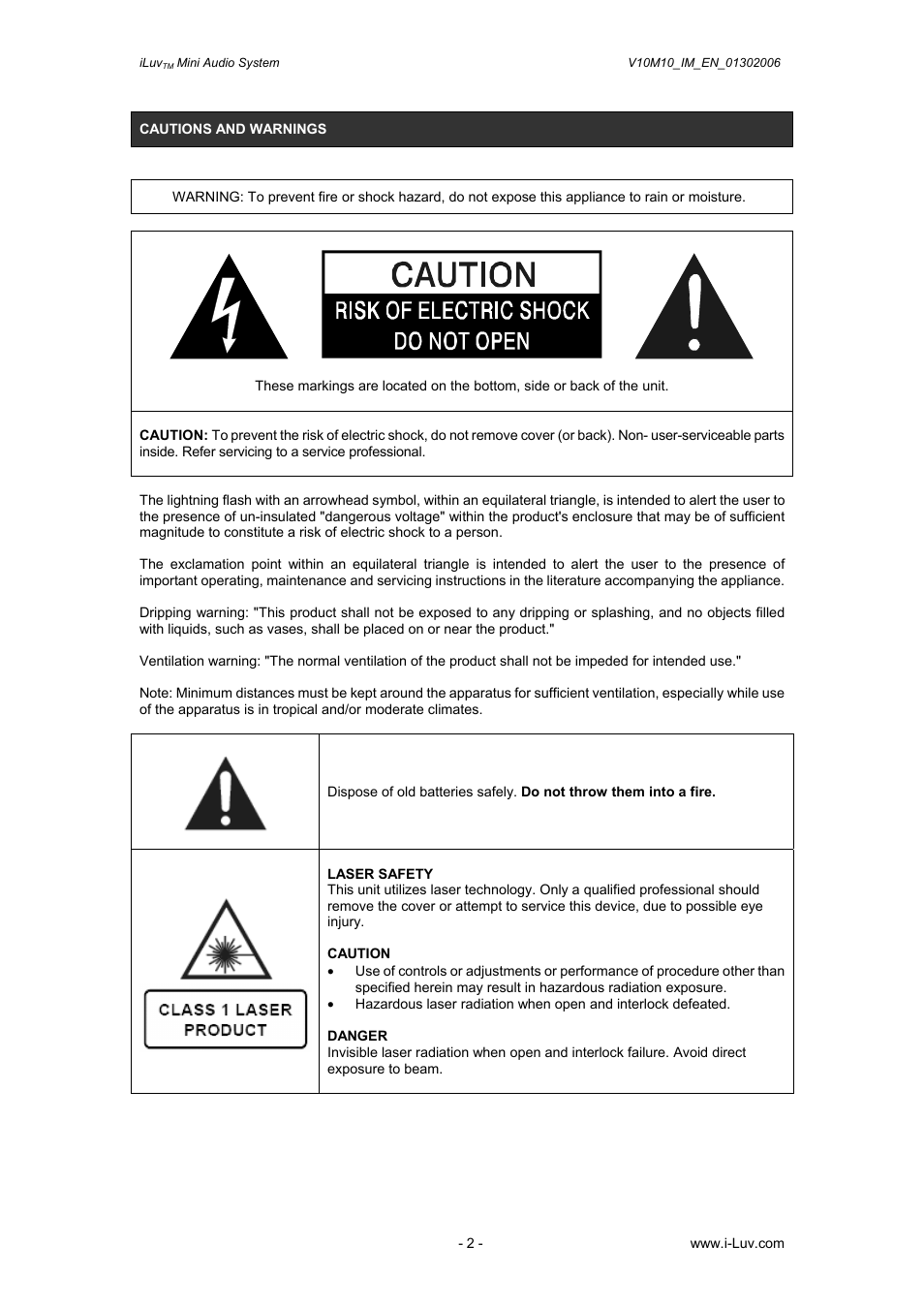 Iluv i7500 User Manual | Page 3 / 14