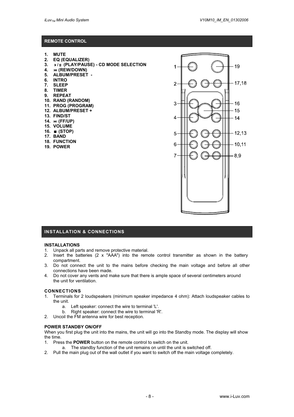 Iluv i7500 User Manual | Page 9 / 14