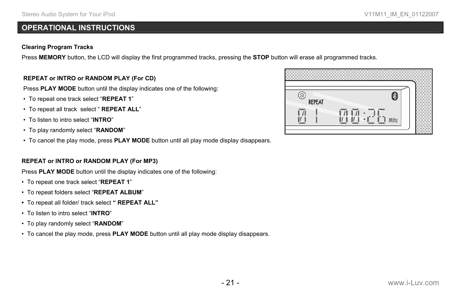 Iluv i199 User Manual | Page 22 / 36