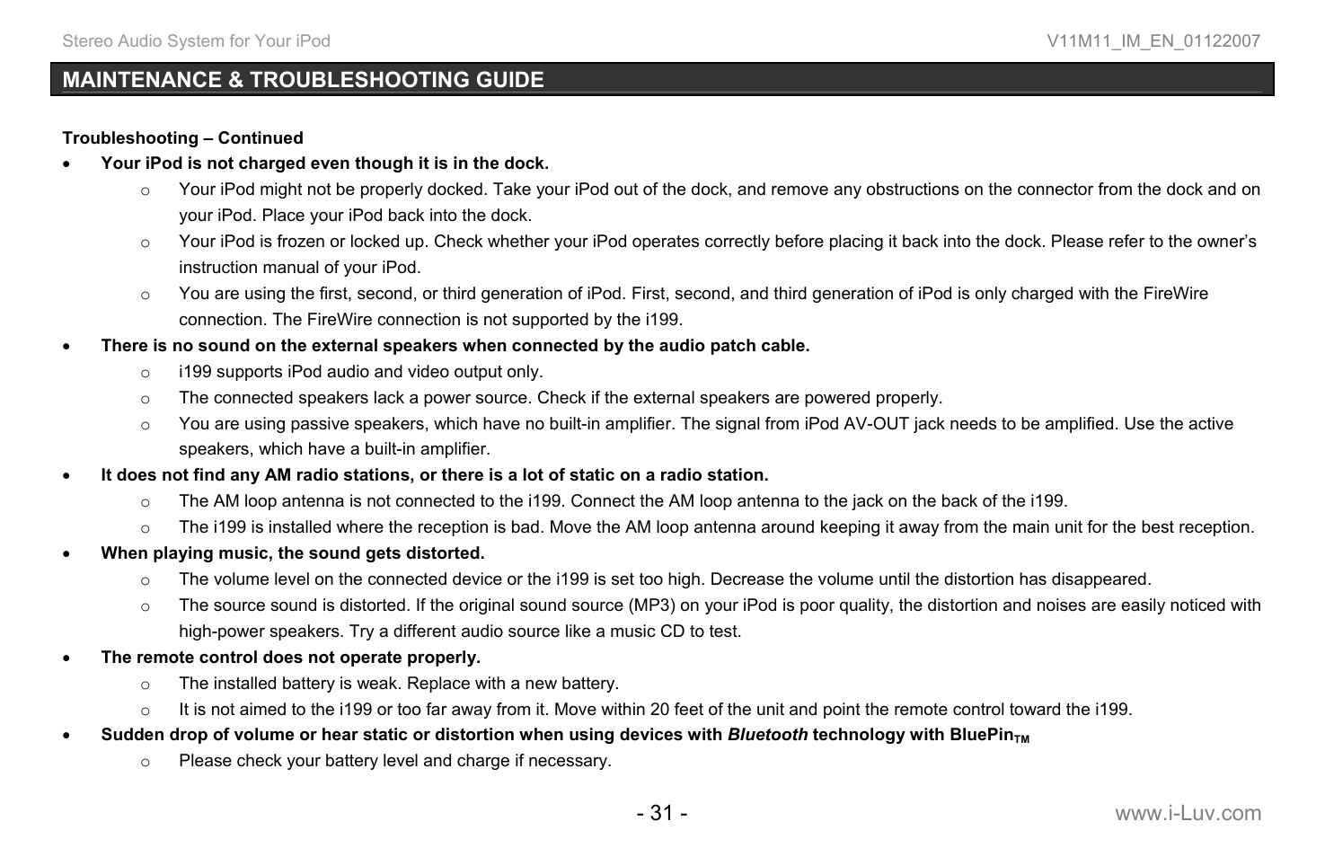 Iluv i199 User Manual | Page 32 / 36