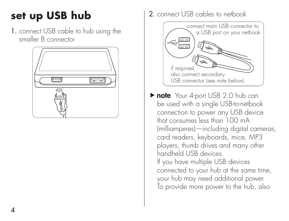 Set up usb hub, Nnte f | iHome IH-B939NN User Manual | Page 4 / 12
