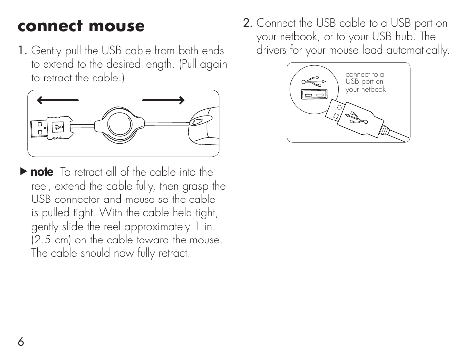 Connect mouse | iHome IH-B939NN User Manual | Page 6 / 12