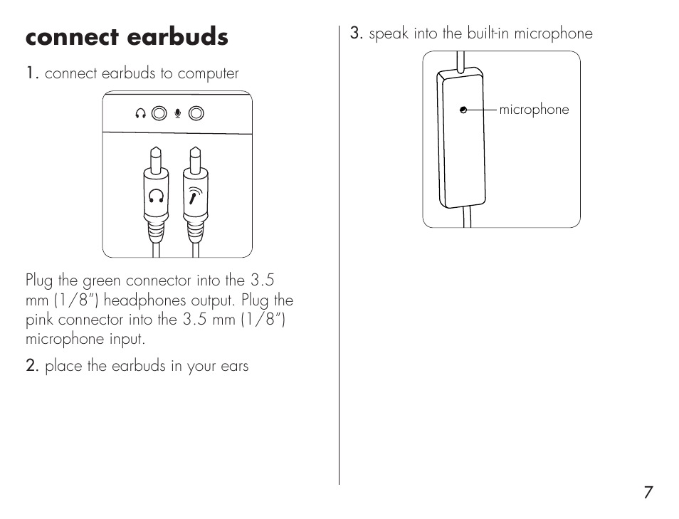 Connect earbuds | iHome IH-B939NN User Manual | Page 7 / 12
