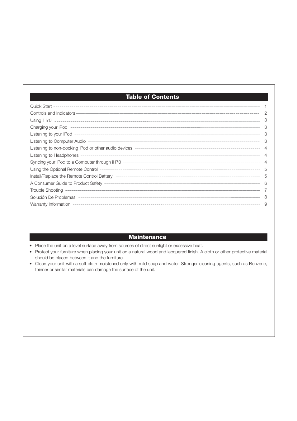 iHome iH70 User Manual | Page 2 / 12