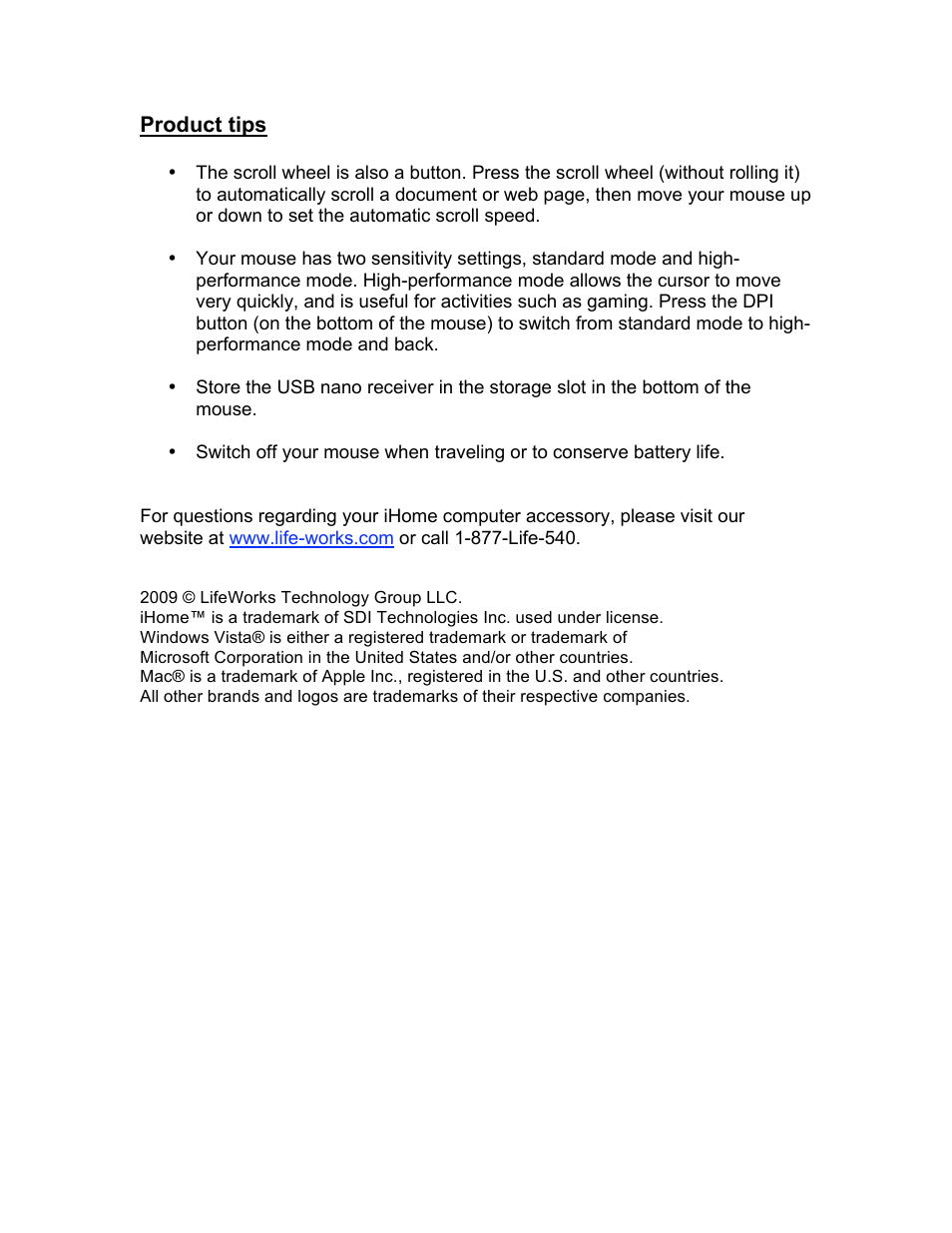iHome IH-M171ZN User Manual | Page 4 / 4