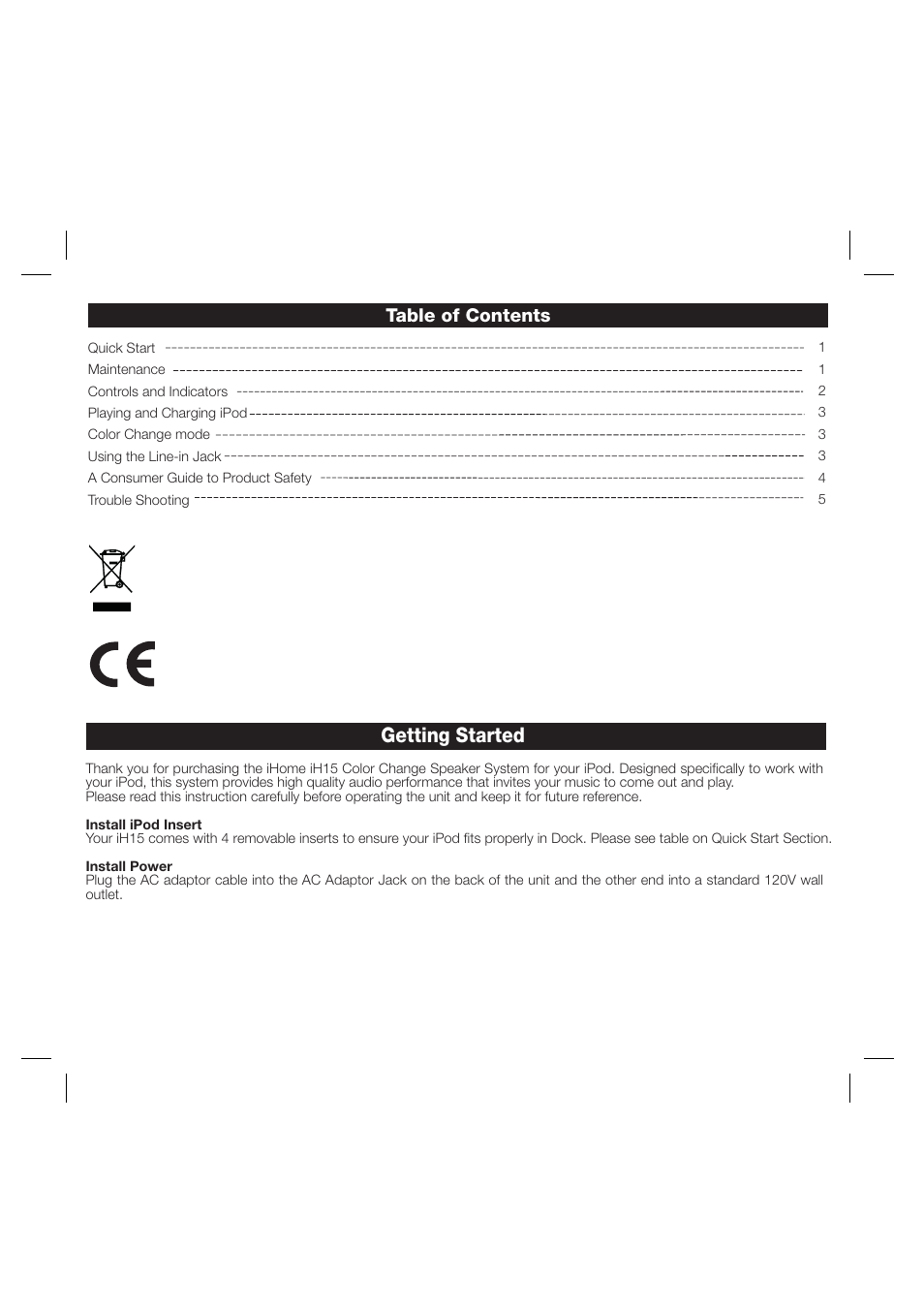 iHome iH15 User Manual | Page 2 / 7