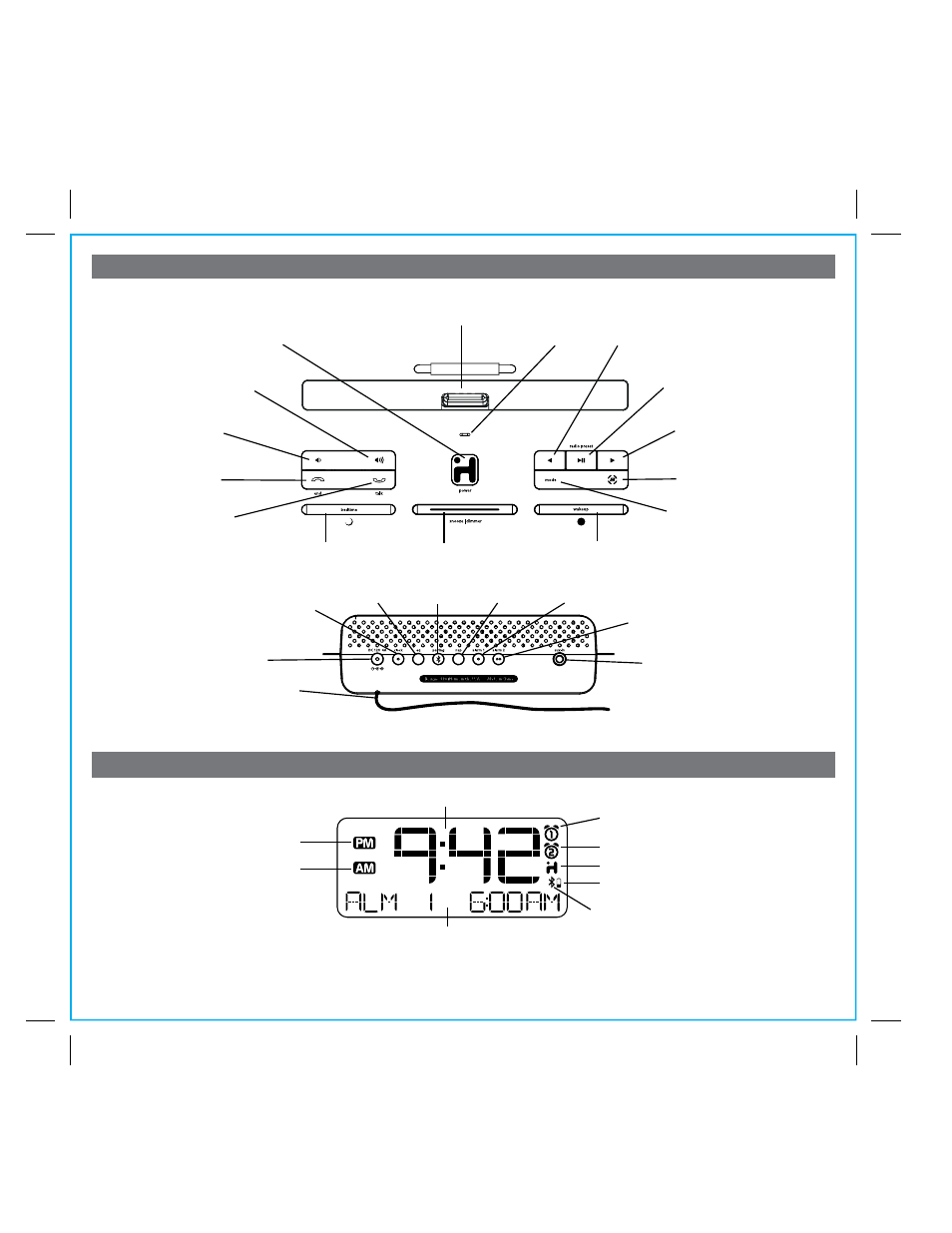 Controls and indicators ia100 display | iHome IA100 User Manual | Page 7 / 17