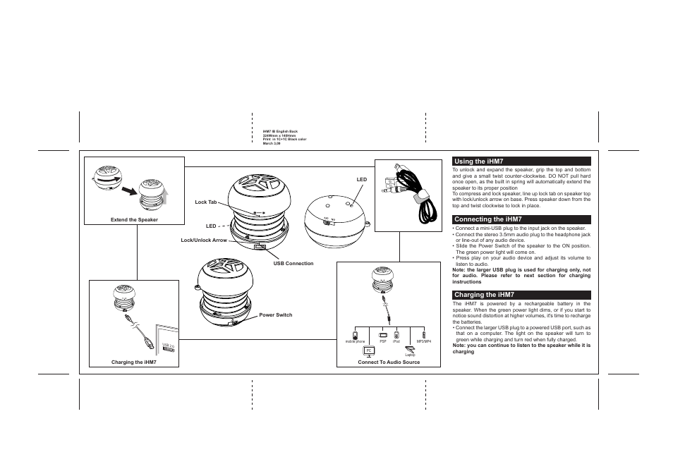 iHome iHM7 User Manual | Page 2 / 5