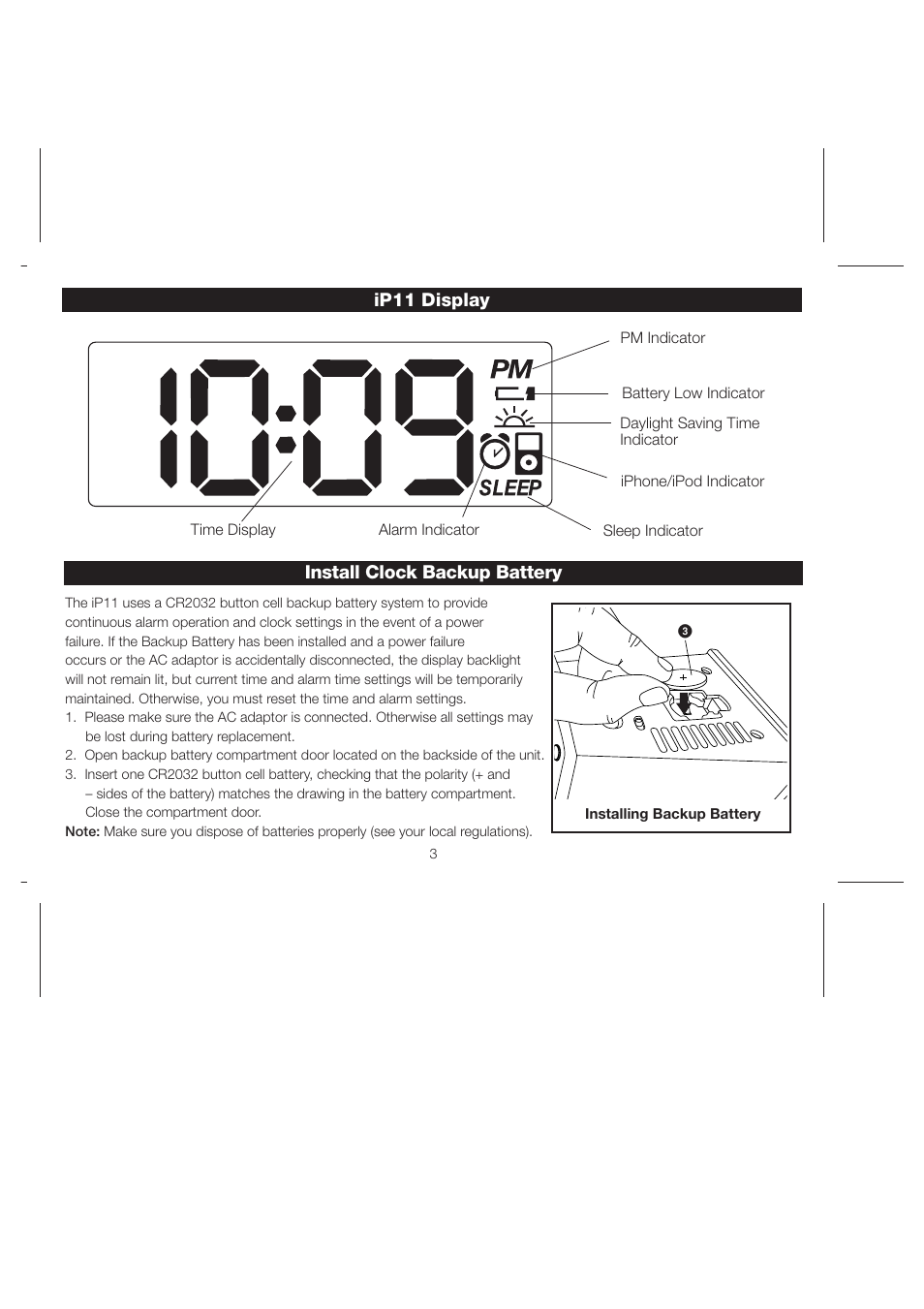 iHome iP11 User Manual | Page 6 / 14