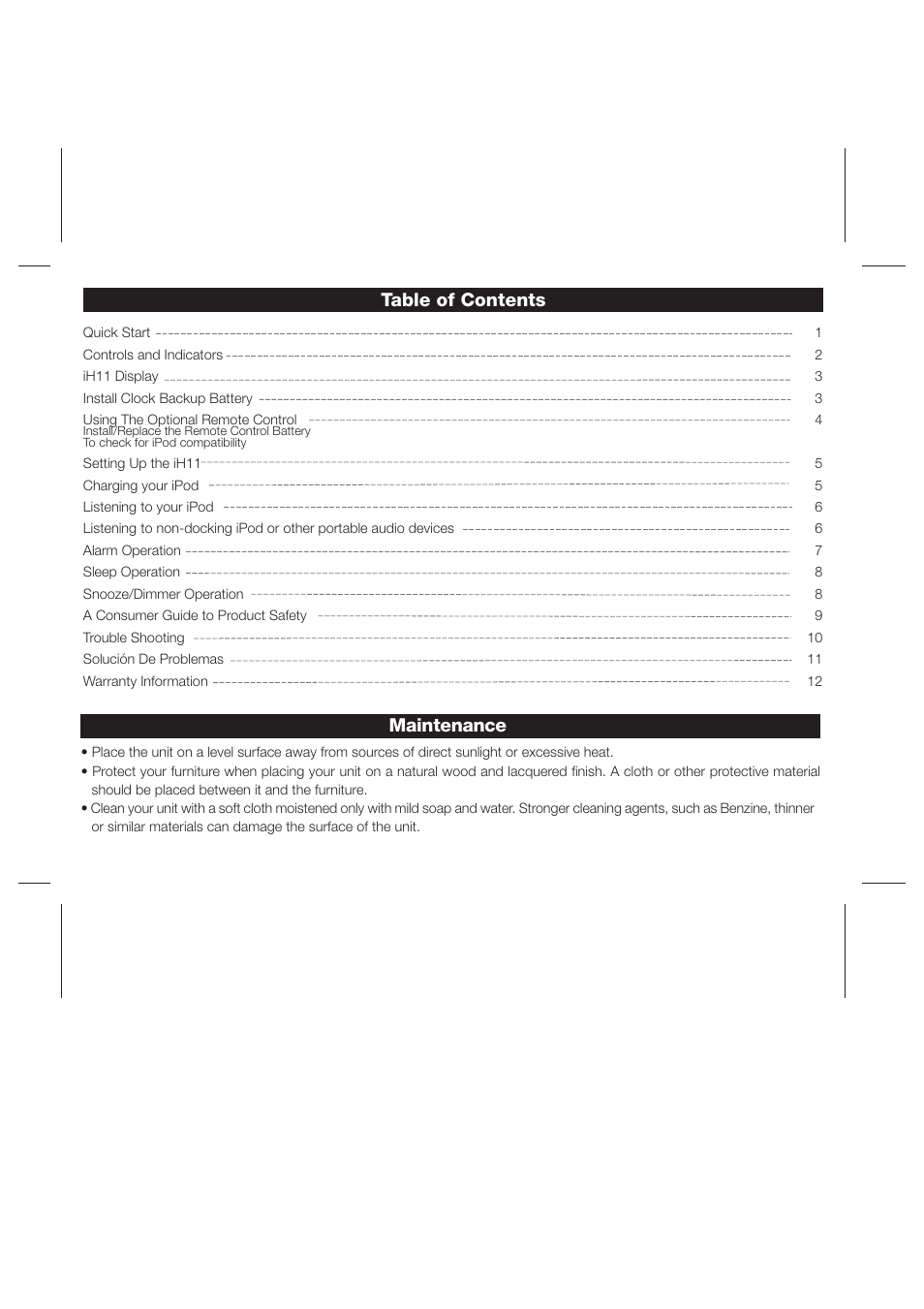 iHome iH11 User Manual | Page 2 / 15