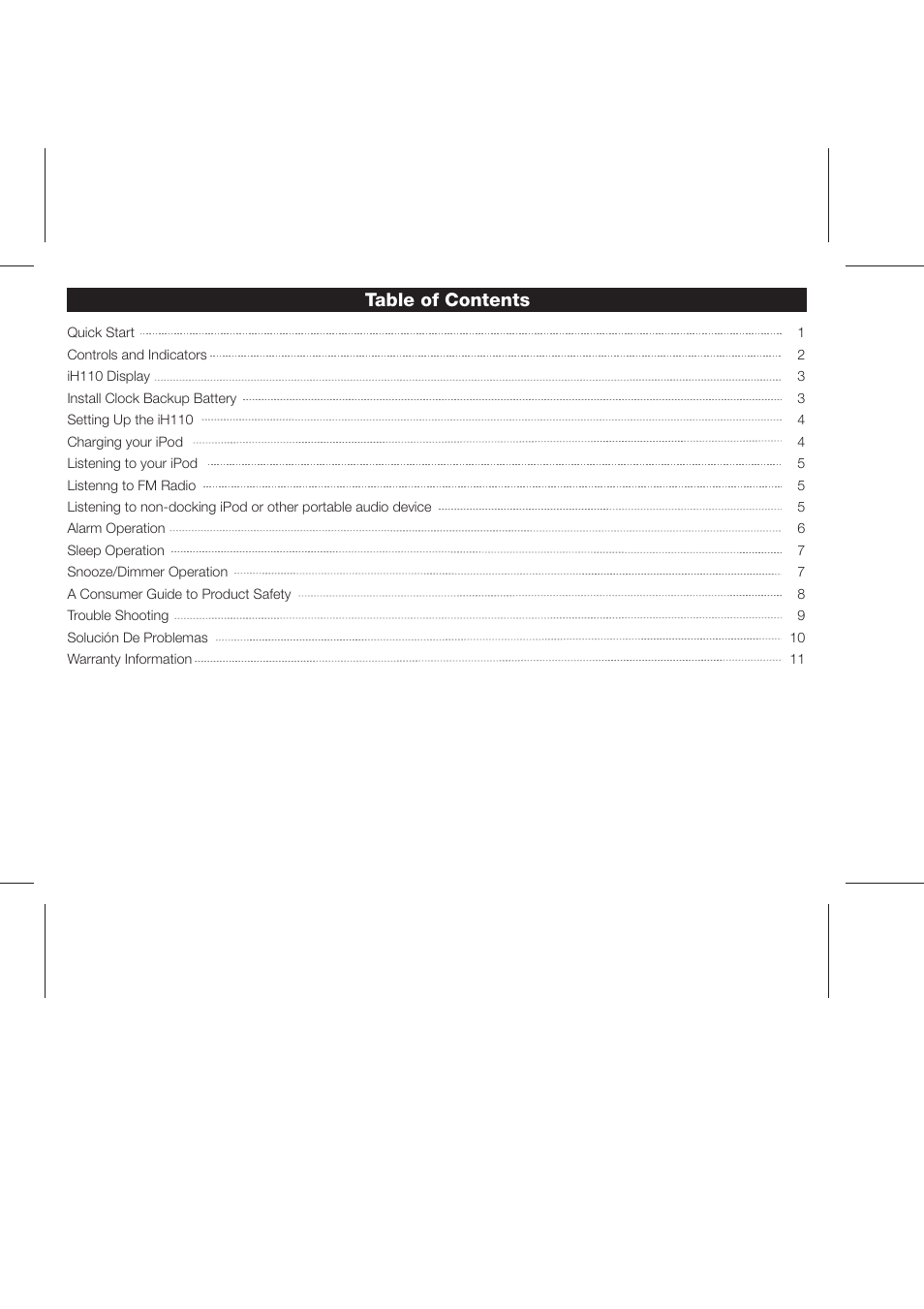 iHome iH110 User Manual | Page 2 / 14