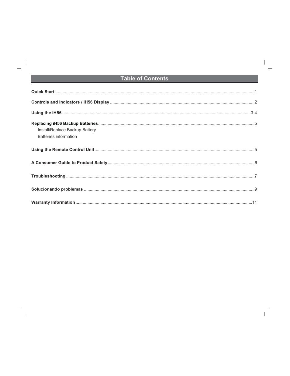 iHome iH56 User Manual | Page 2 / 14