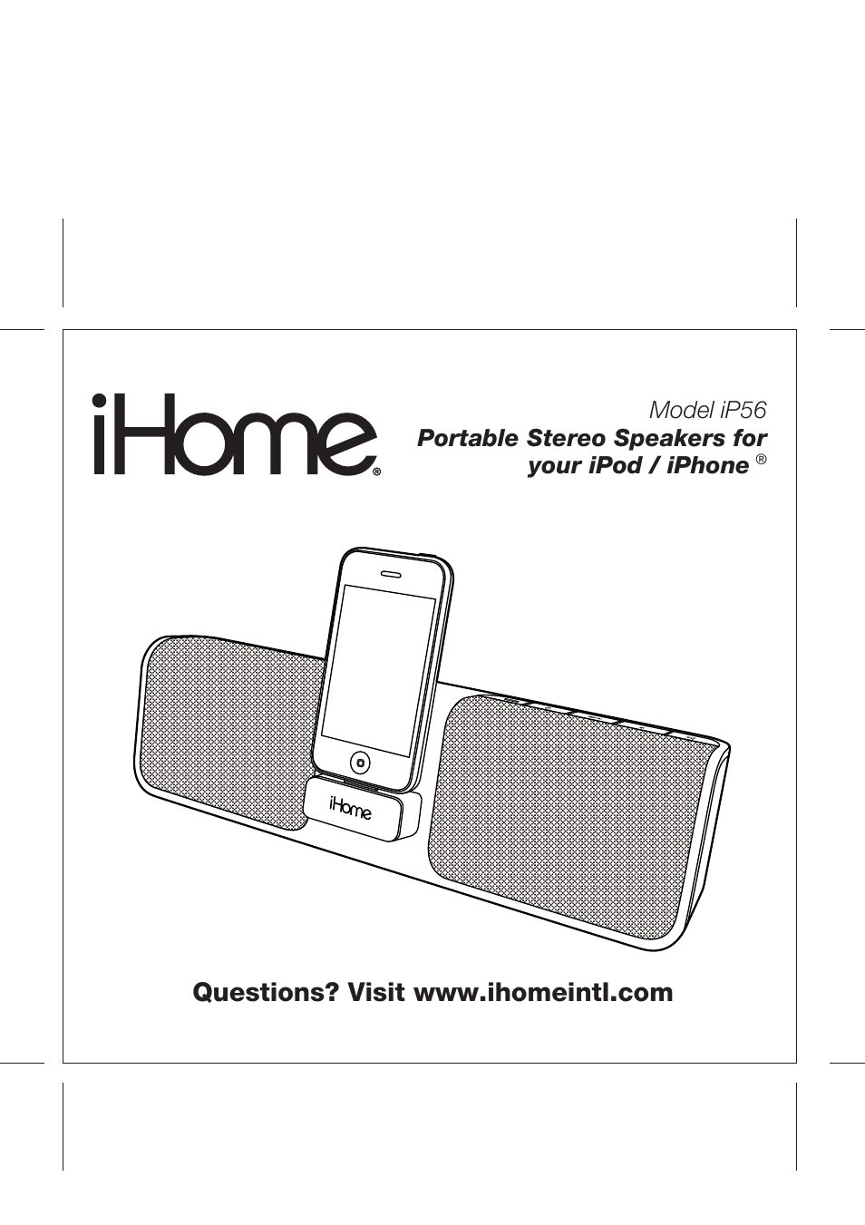 iHome IP56 User Manual | 10 pages