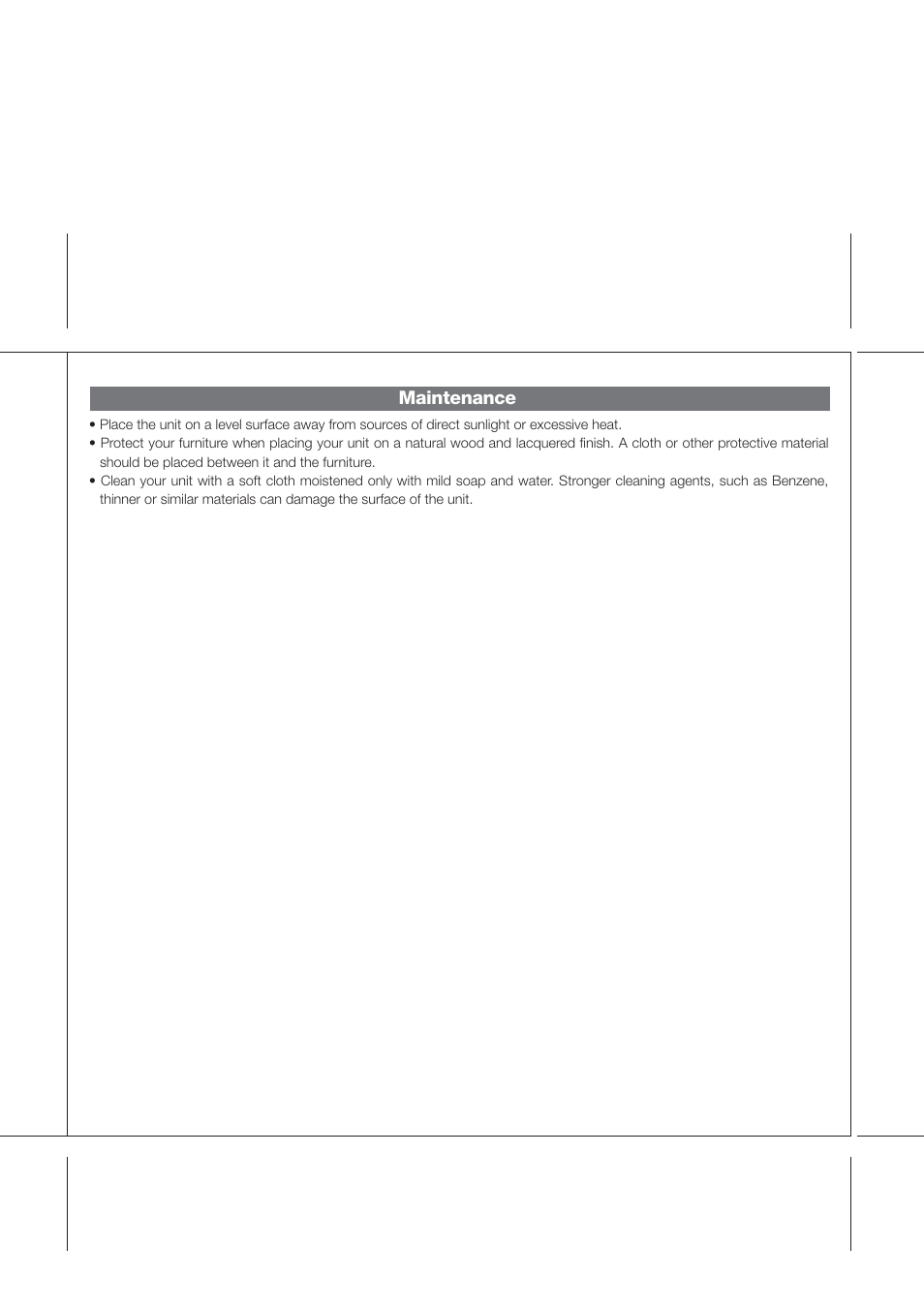 Maintenance | iHome IP56 User Manual | Page 3 / 10