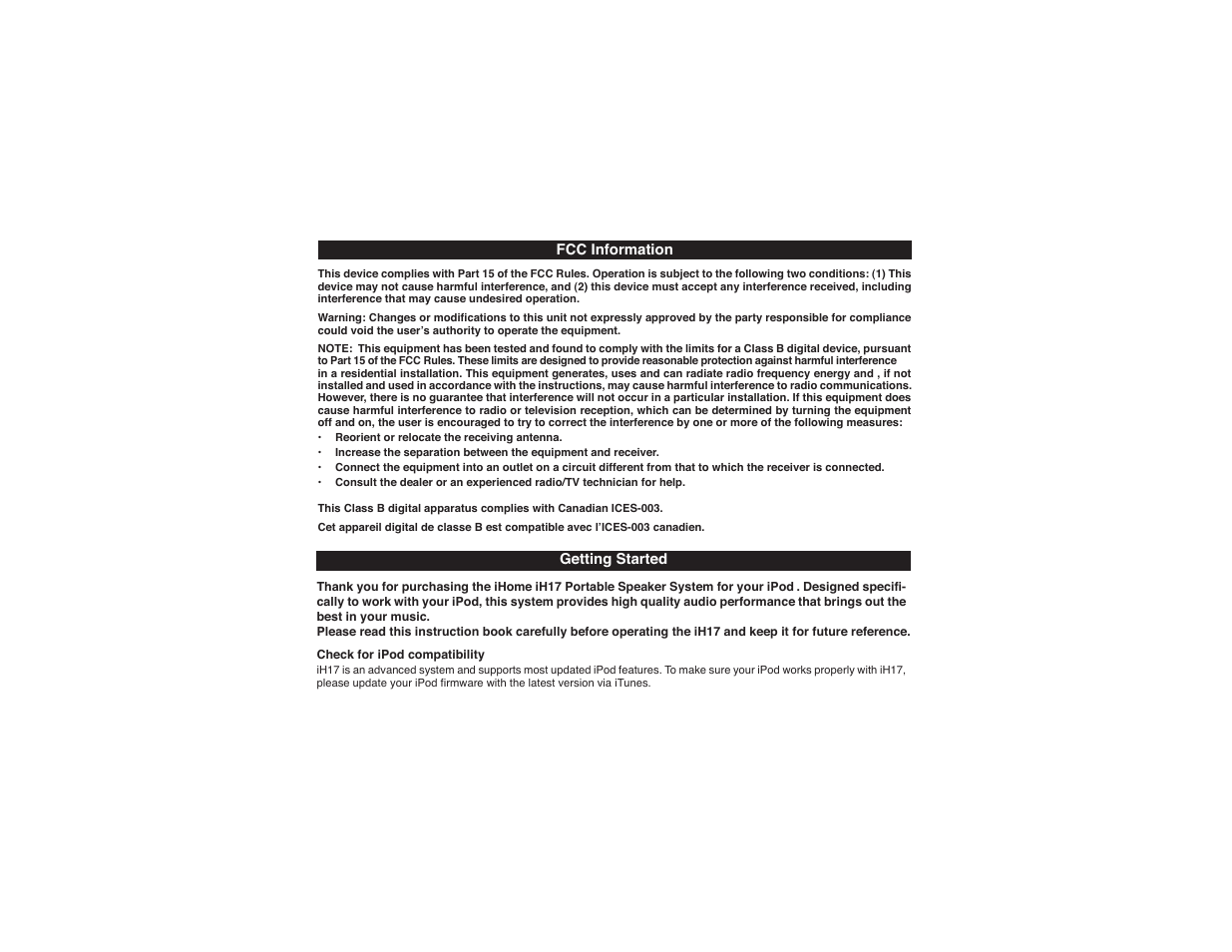 iHome iH17 User Manual | Page 2 / 12