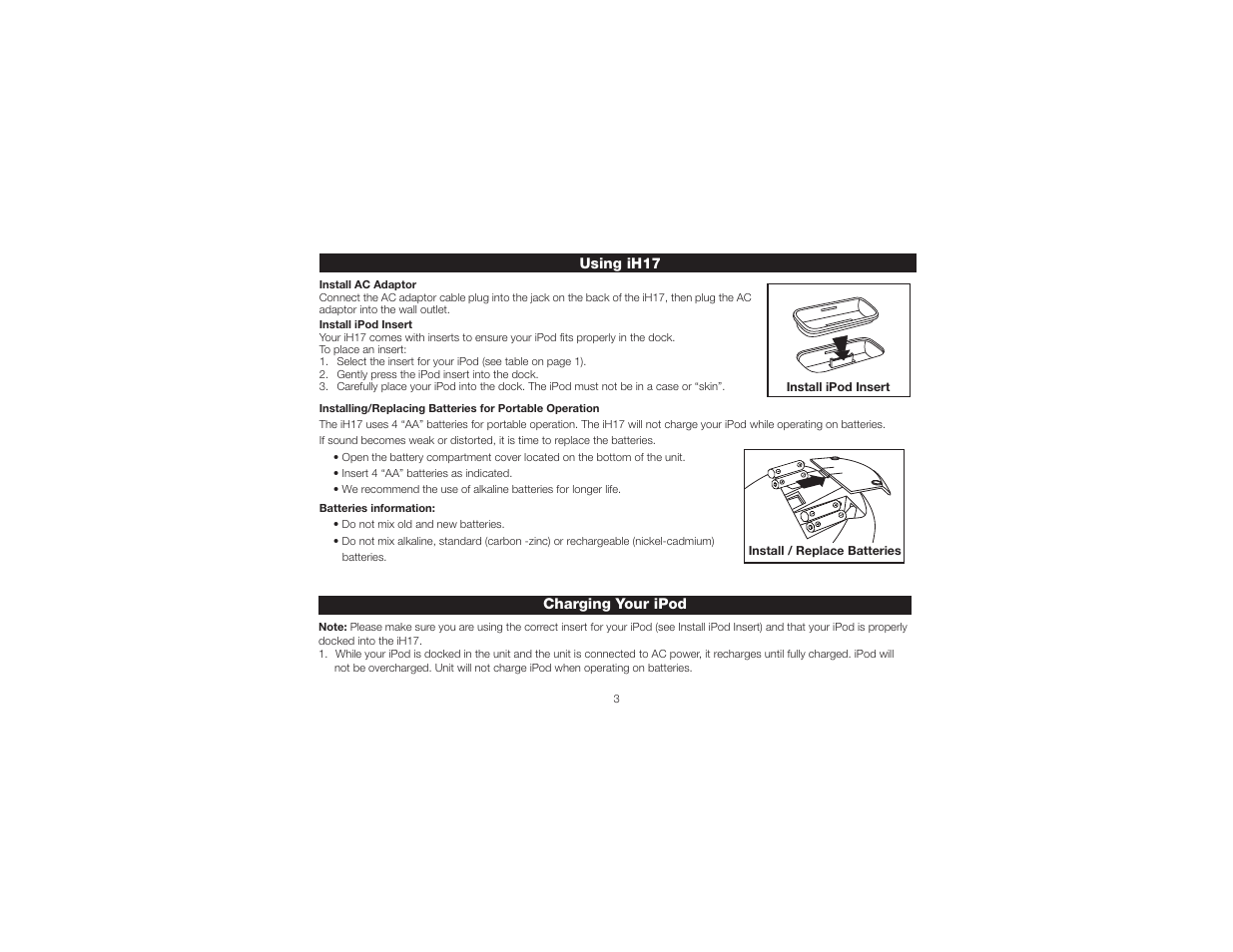 iHome iH17 User Manual | Page 6 / 12