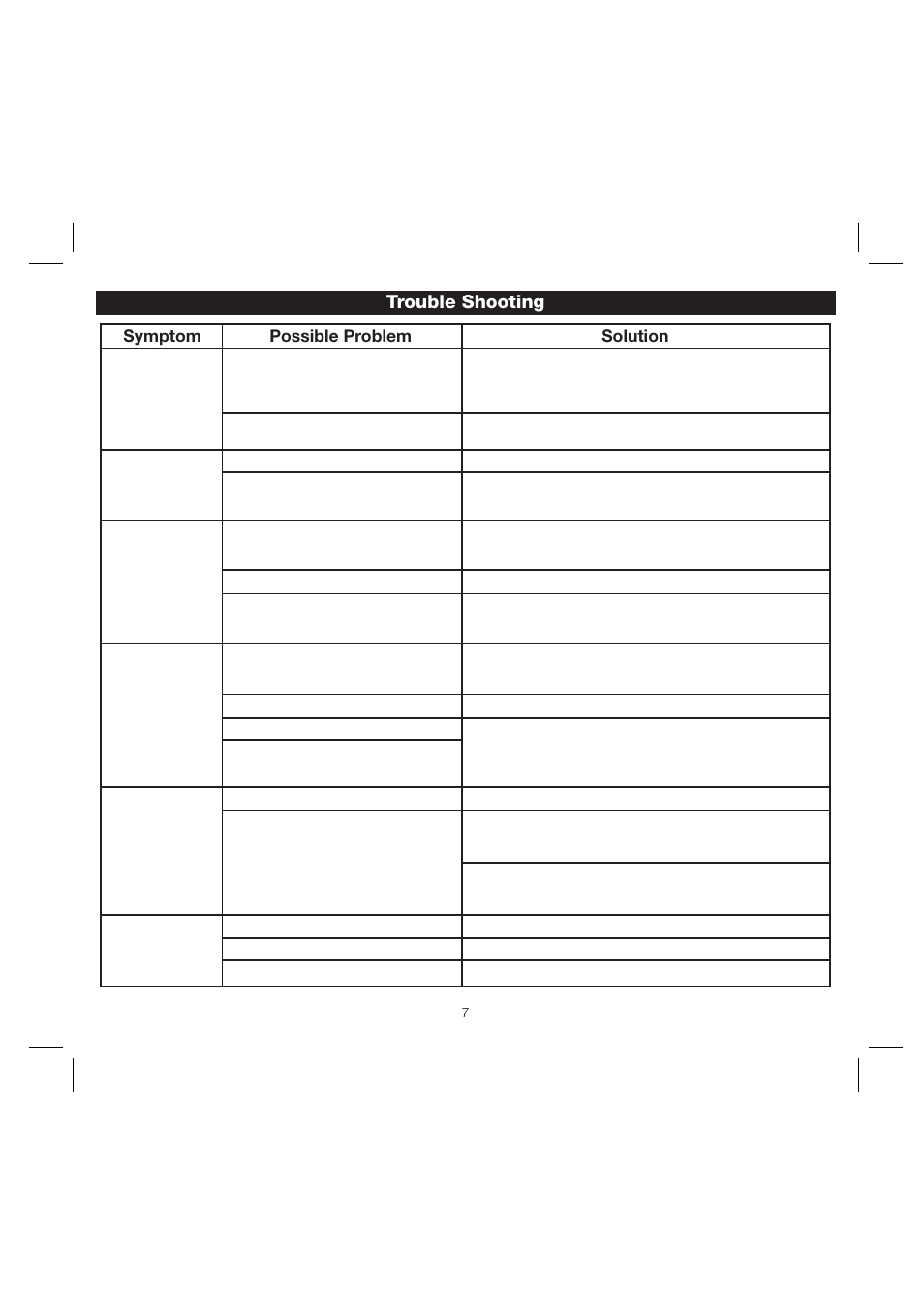 Trouble shooting | iHome iH64 User Manual | Page 10 / 12