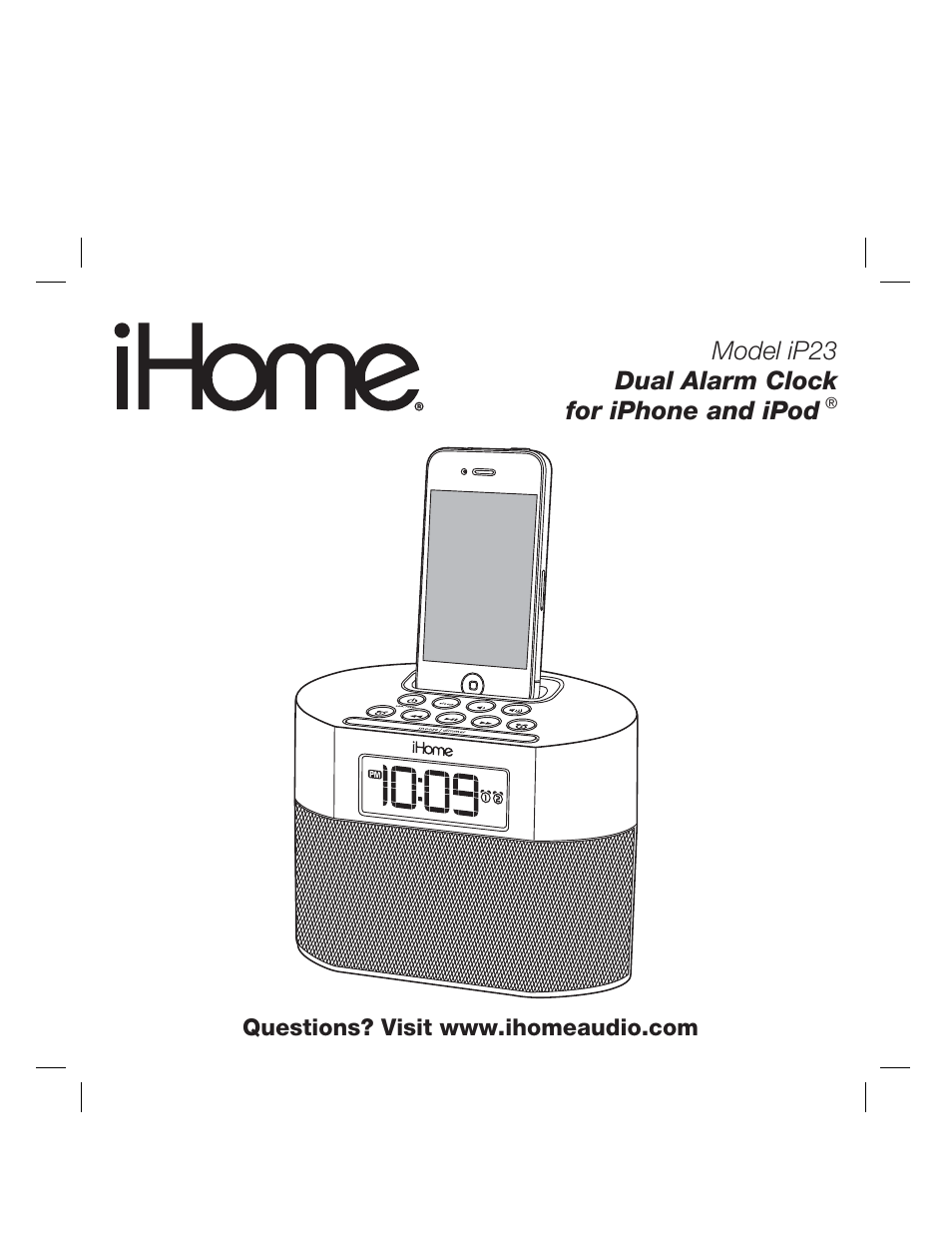 iHome IP23 User Manual | 12 pages