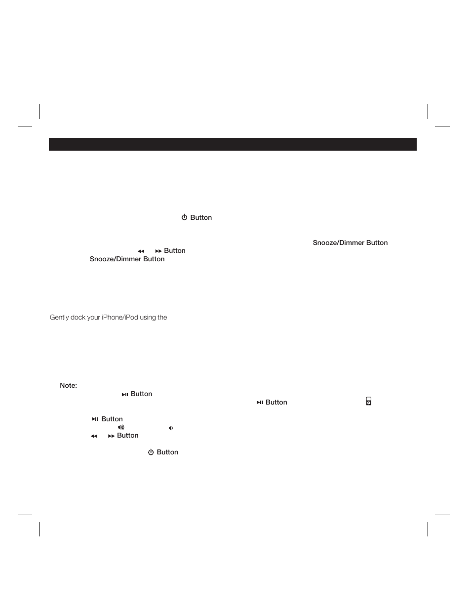 Operating the unit | iHome IP23 User Manual | Page 8 / 12