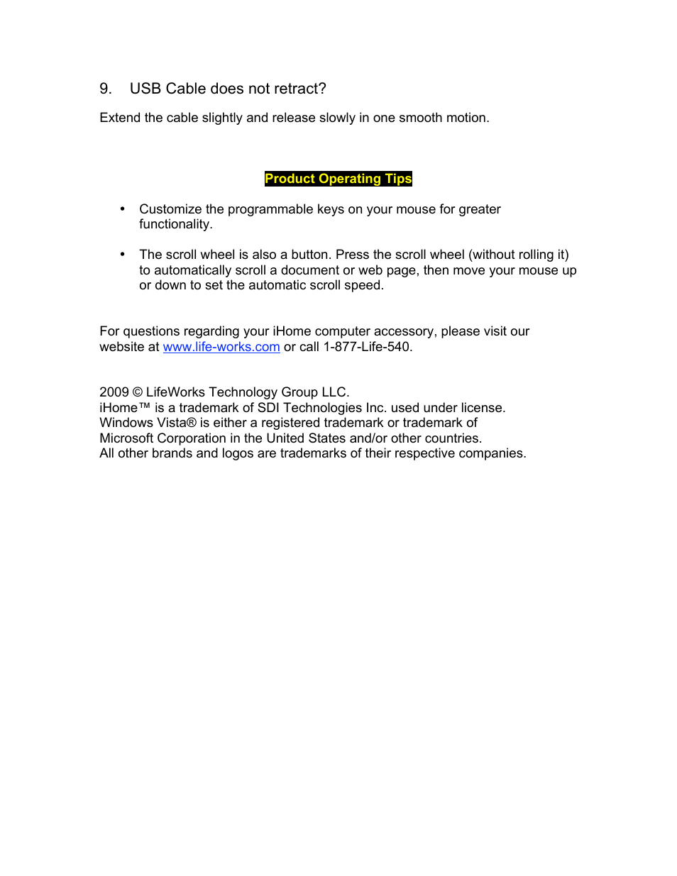 iHome IH-M151OB User Manual | Page 4 / 4