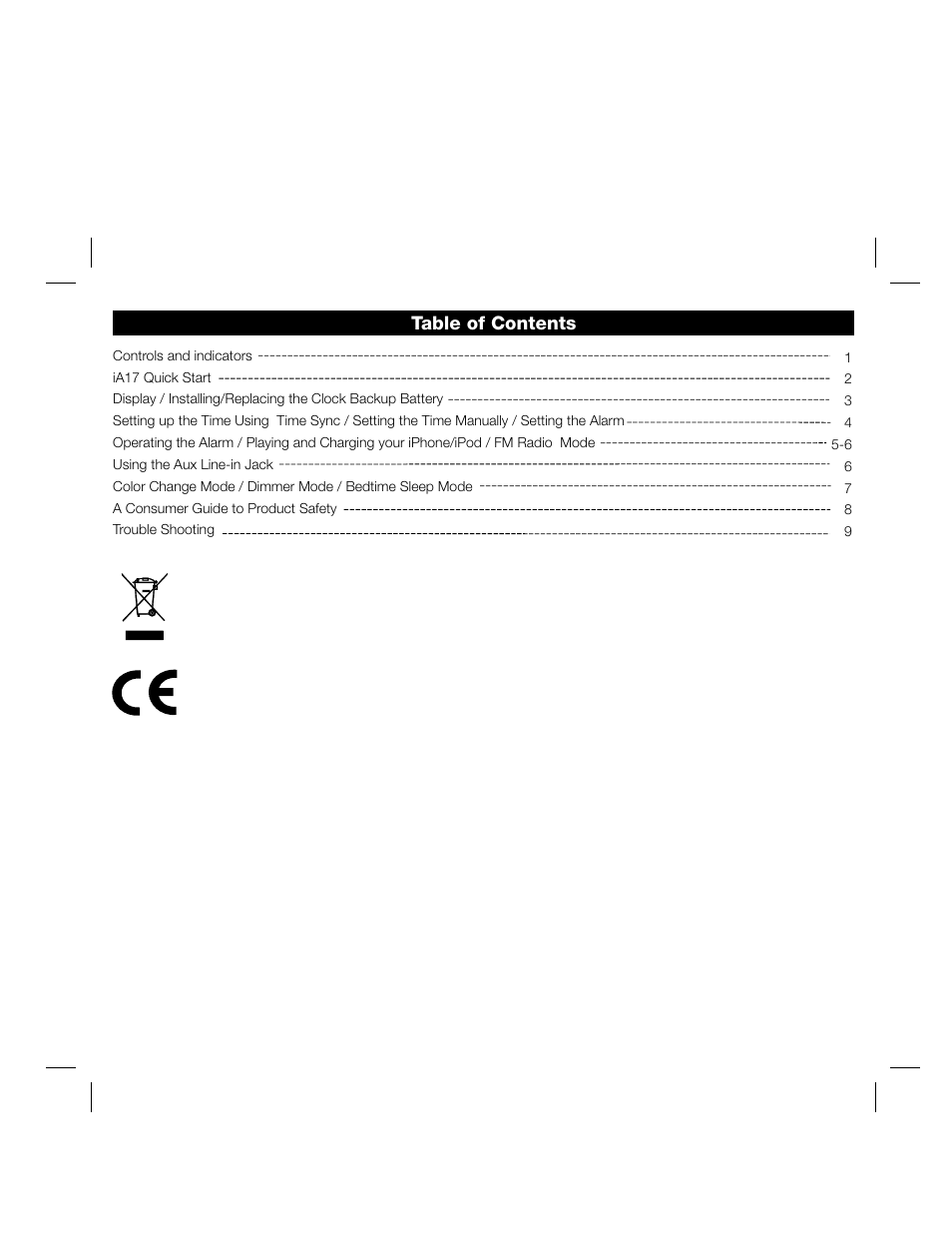 iHome IA17 User Manual | Page 2 / 12