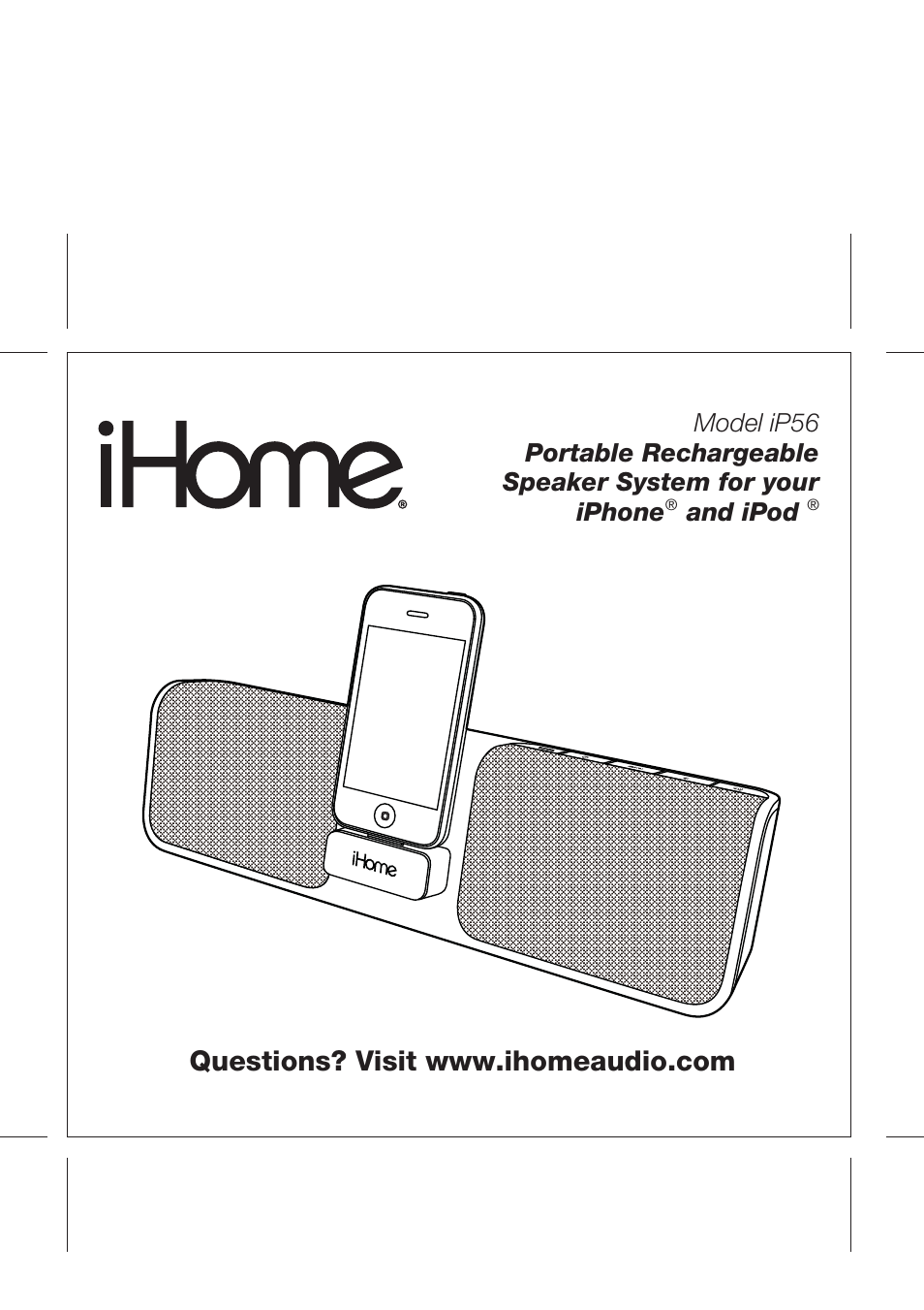 iHome IPOD IP56 User Manual | 11 pages