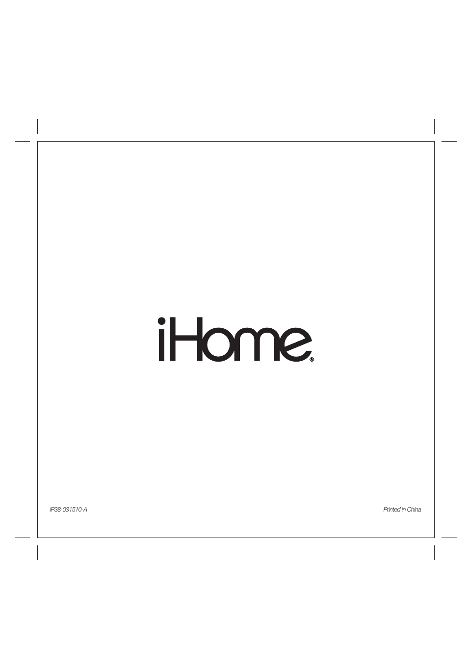 iHome IP38 User Manual | Page 12 / 12