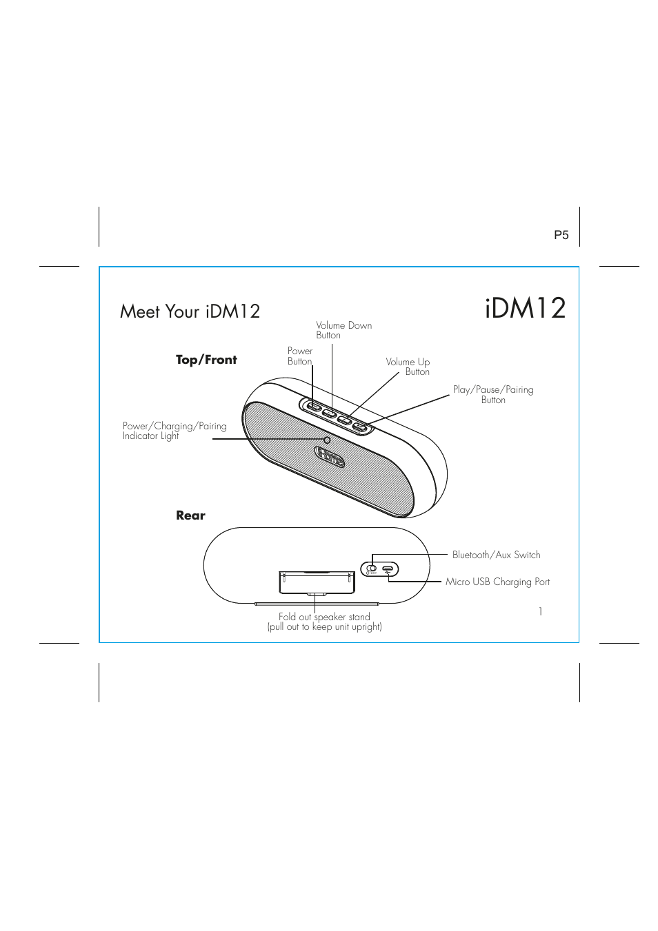 Idm12, Meet your idm12 | iHome IDM12 User Manual | Page 5 / 14