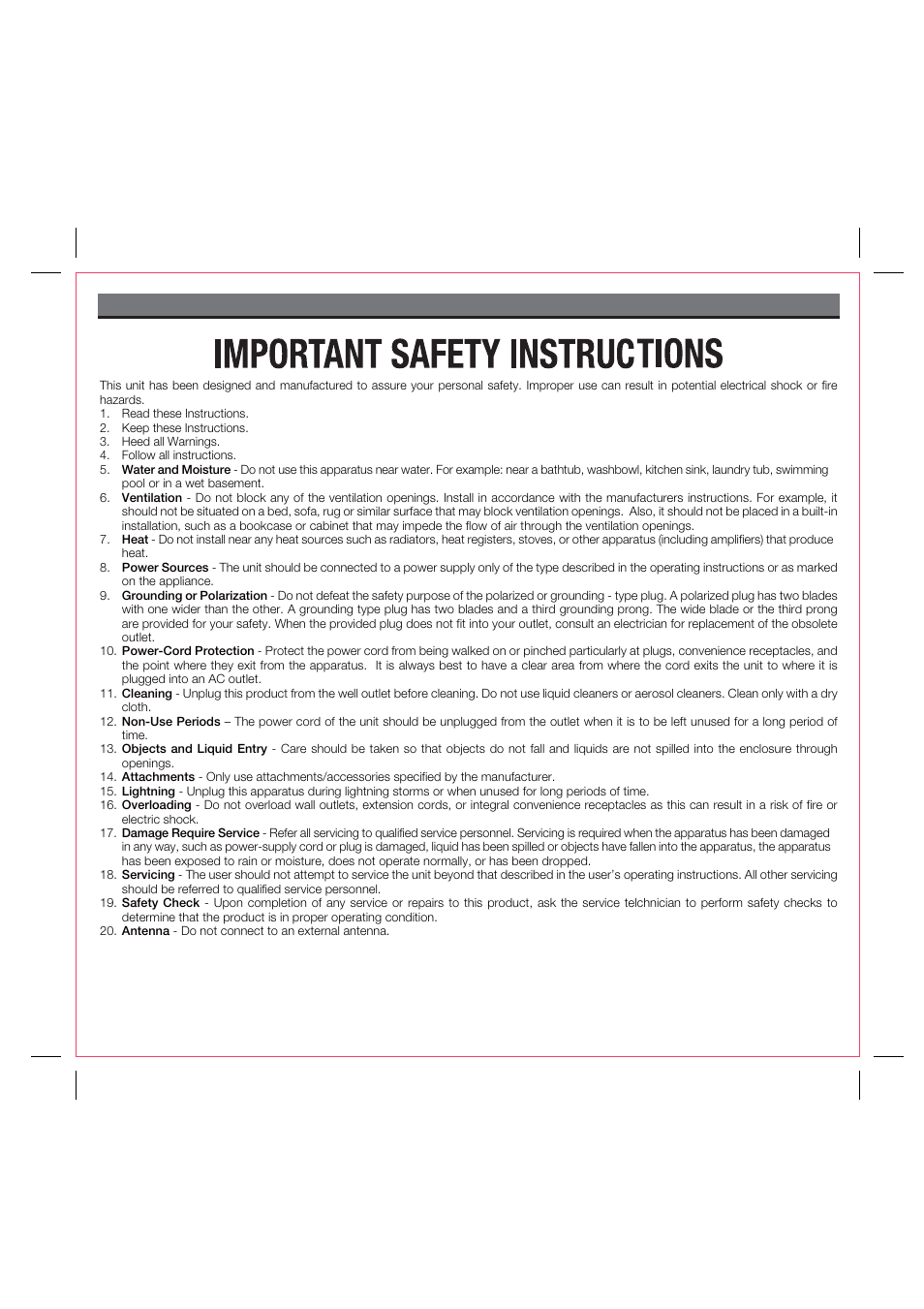 A consumer guide to product safety | iHome iH22 User Manual | Page 3 / 12