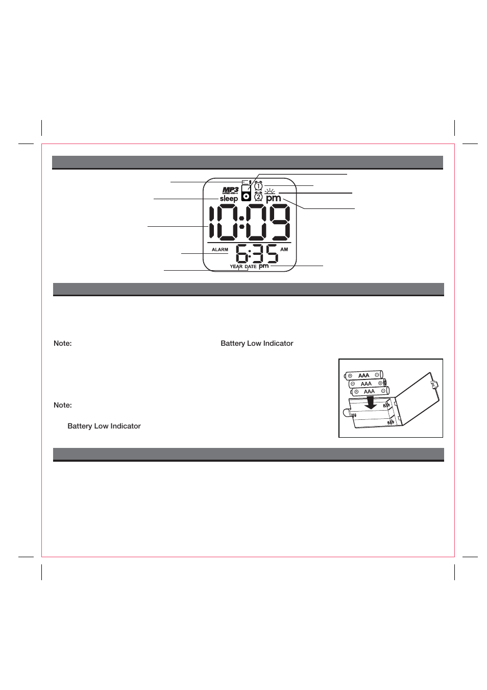 Ih22 display | iHome iH22 User Manual | Page 7 / 12