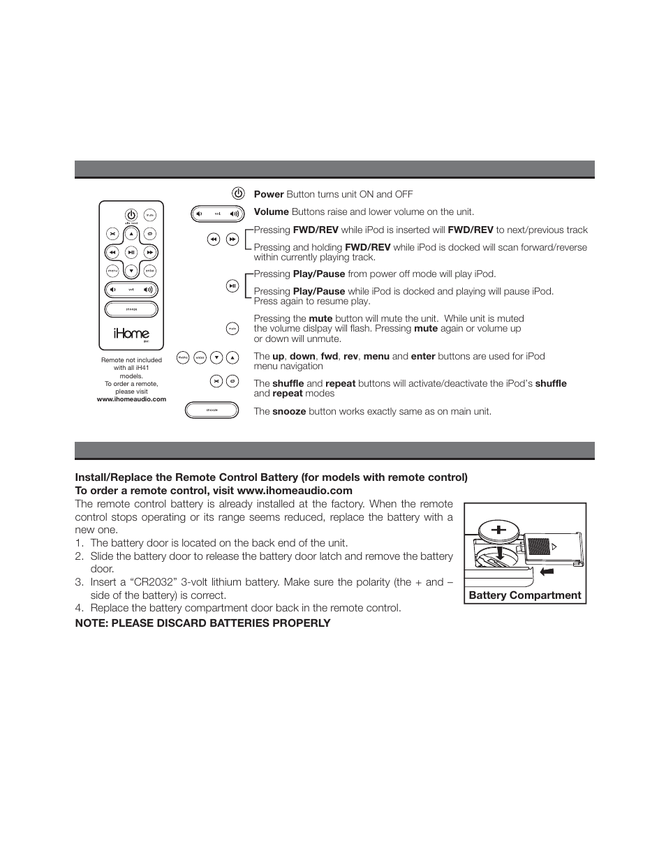 iHome iH41 User Manual | Page 9 / 12