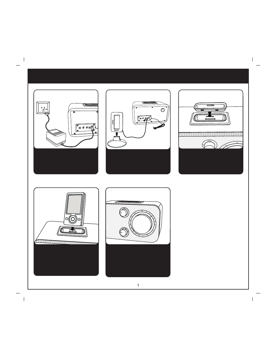 Quick start, Radio 3:insert 4:zune 1:power 2:antenna | iHome ZN14 User Manual | Page 3 / 9