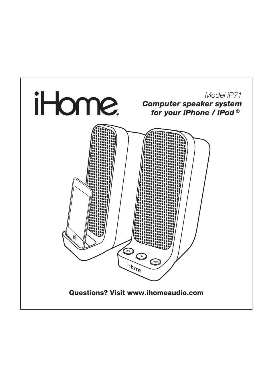 iHome iP71 User Manual | 12 pages