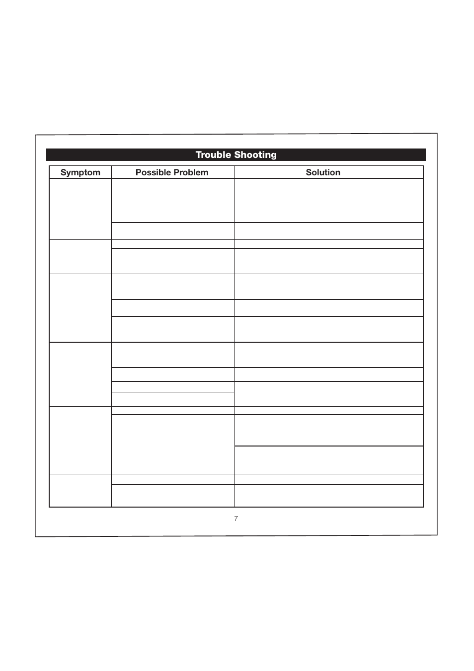 Trouble shooting | iHome iP71 User Manual | Page 10 / 12