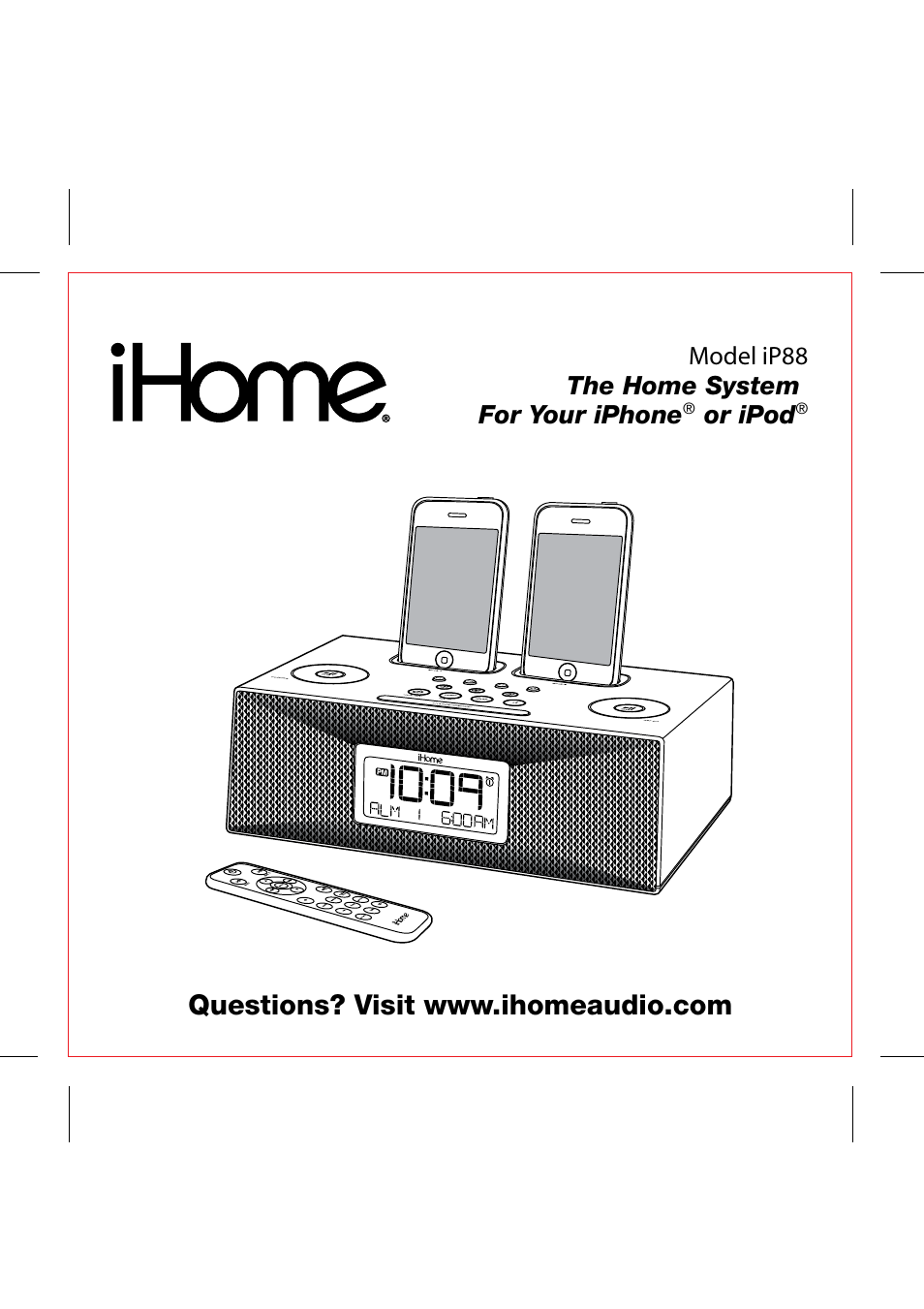 iHome iP88 User Manual | 14 pages