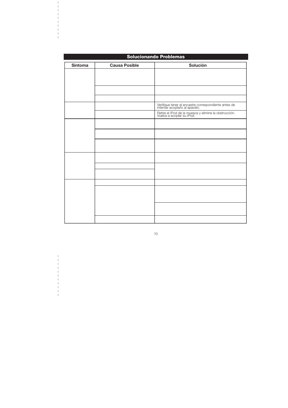 Solucionando problemas | iHome iH16 User Manual | Page 13 / 14