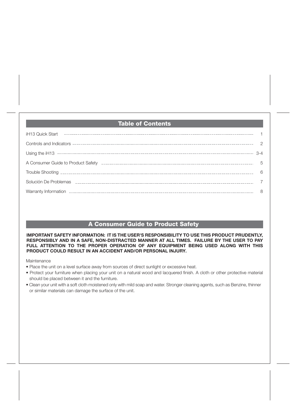 iHome iH13 User Manual | Page 2 / 10