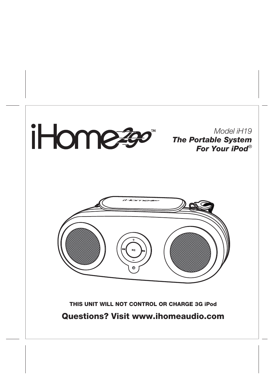 iHome iH19 User Manual | 10 pages