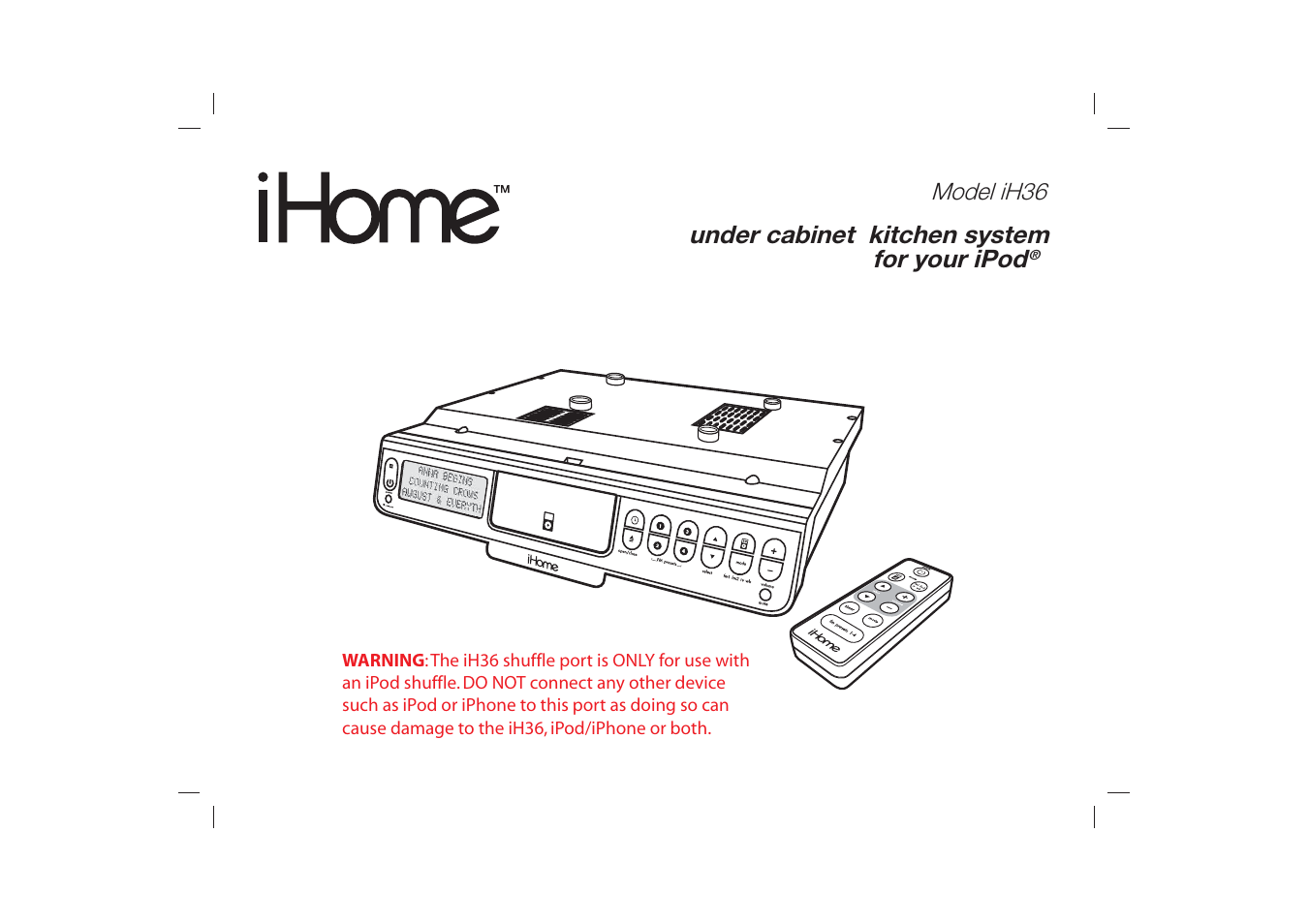 iHome iH36 User Manual | 21 pages