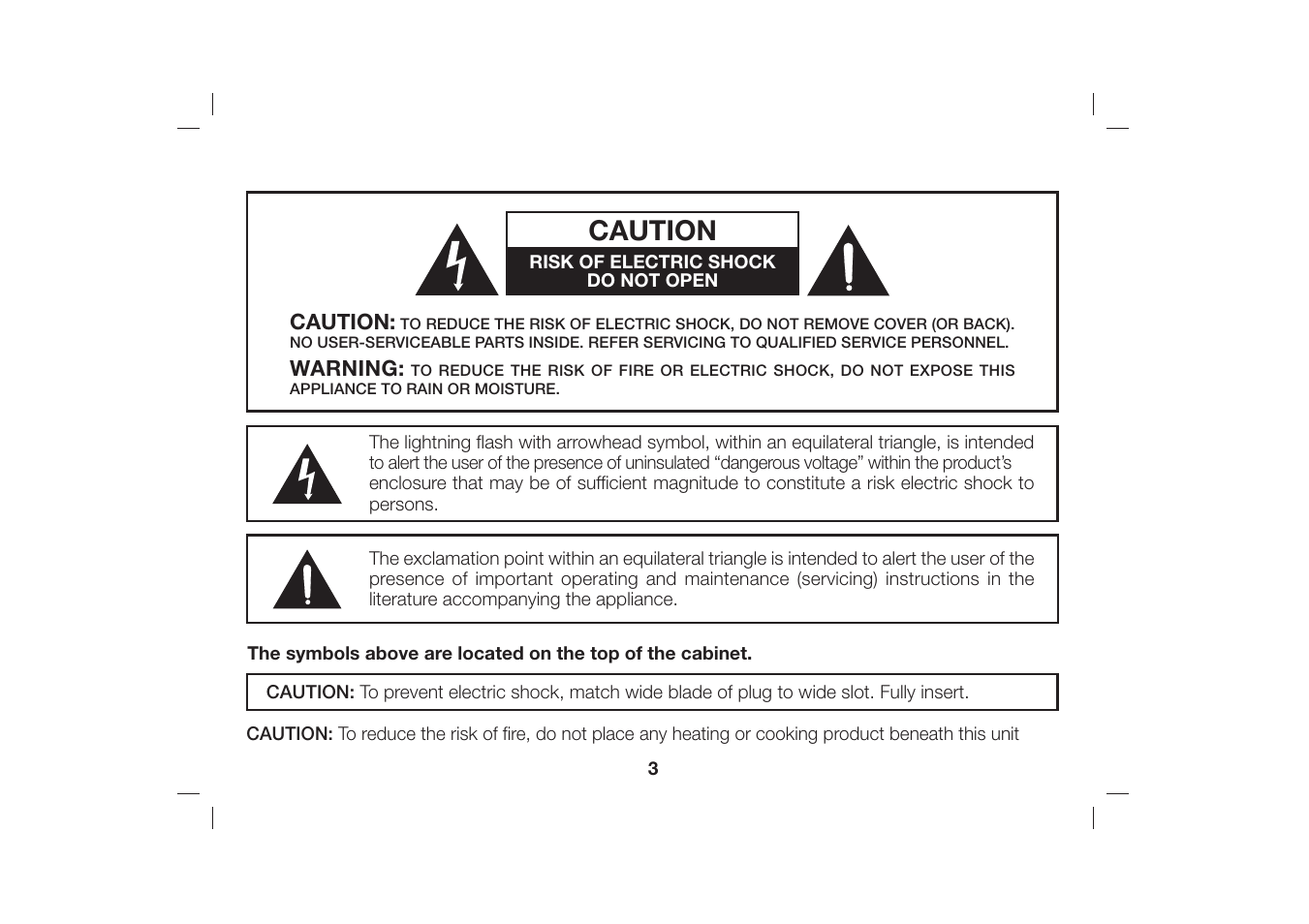 Caution | iHome iH36 User Manual | Page 4 / 21