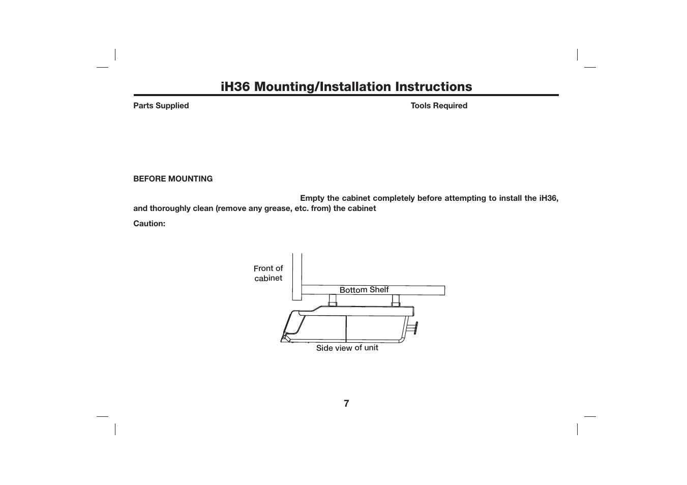 Ih36 mounting/installation instructions | iHome iH36 User Manual | Page 8 / 21