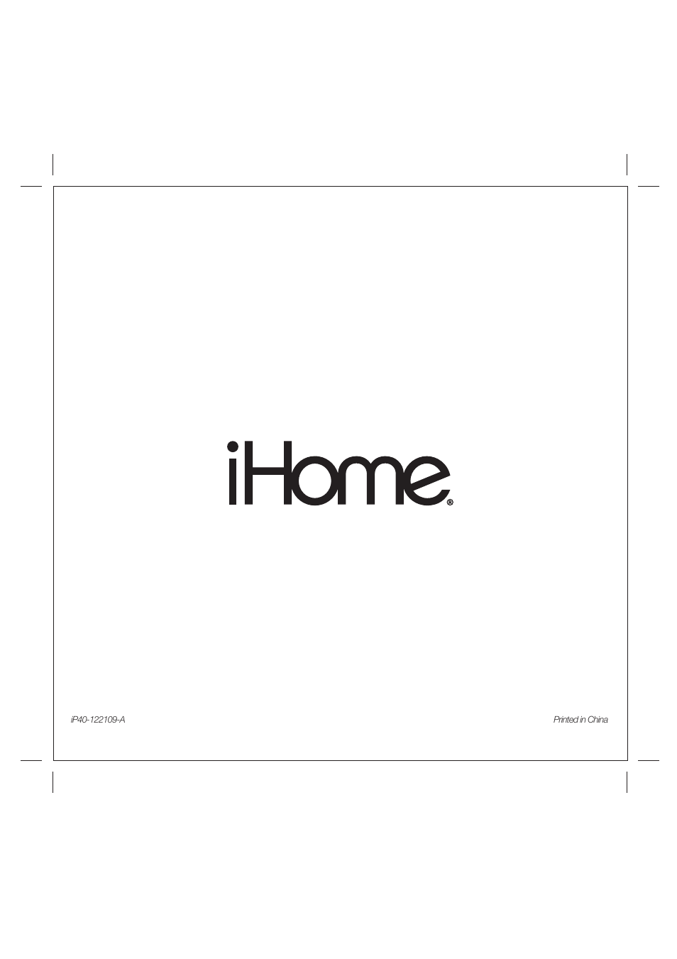 iHome iP40 User Manual | Page 14 / 14